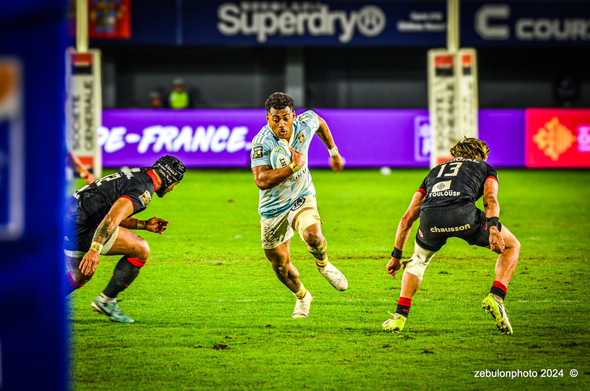  US Arlequins Perpignanais - RC Toulonnais - Rugby - TOP 14 - Perpignan (27) vs (17) RC Toulonnais (#TOP1424USAPRCT03) Photo by: Photo Zebulon | Siuxy Sports 2024-03-09