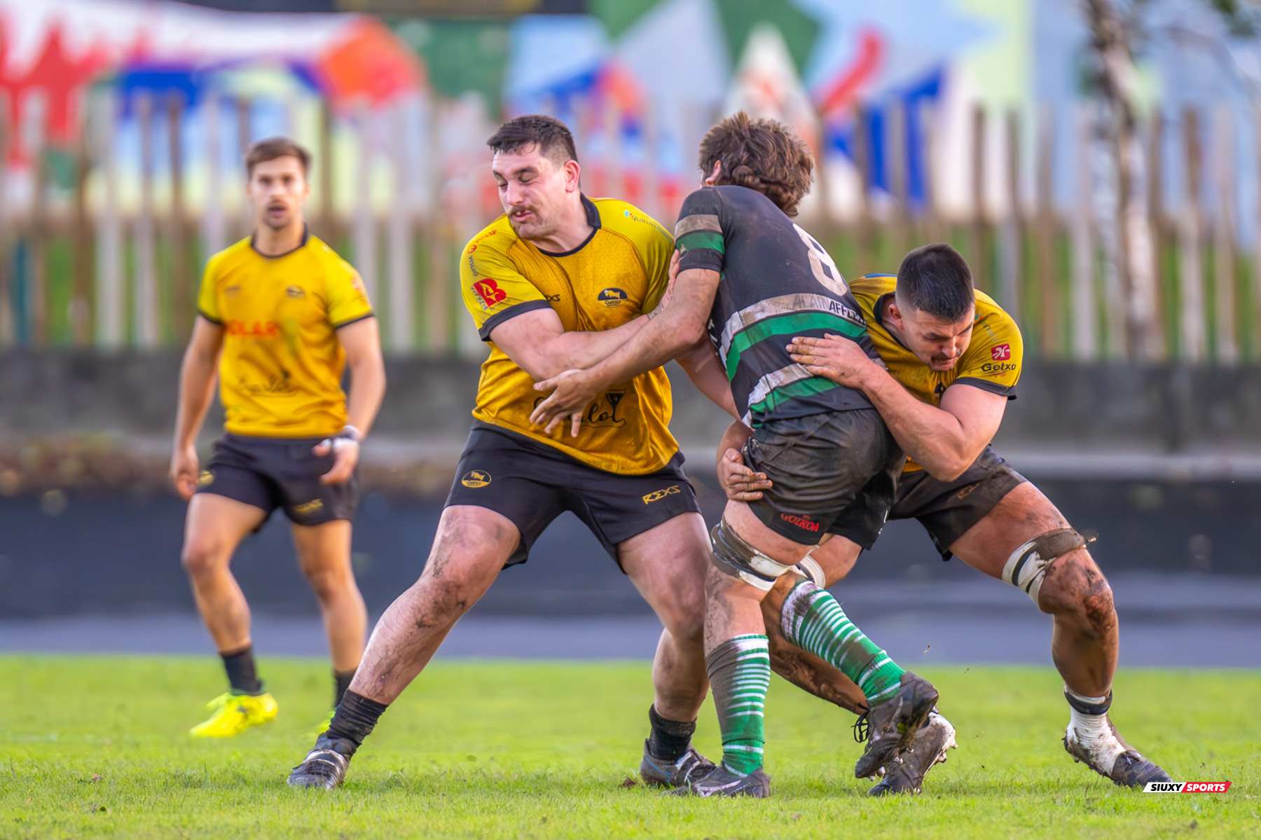 Angus RILEY KEEFE - Juan Cruz RODRIGUEZ HERRERA -  Getxo Artea Rugby Taldea - La Única Rugby Taldea - Rugby - FER 2024 - DHB - Getxo RT (91) vs (0) La Unica RT (#FER24DHBGRTLUR11) Photo by: Fredy Monfoto | Siuxy Sports 2023-11-04