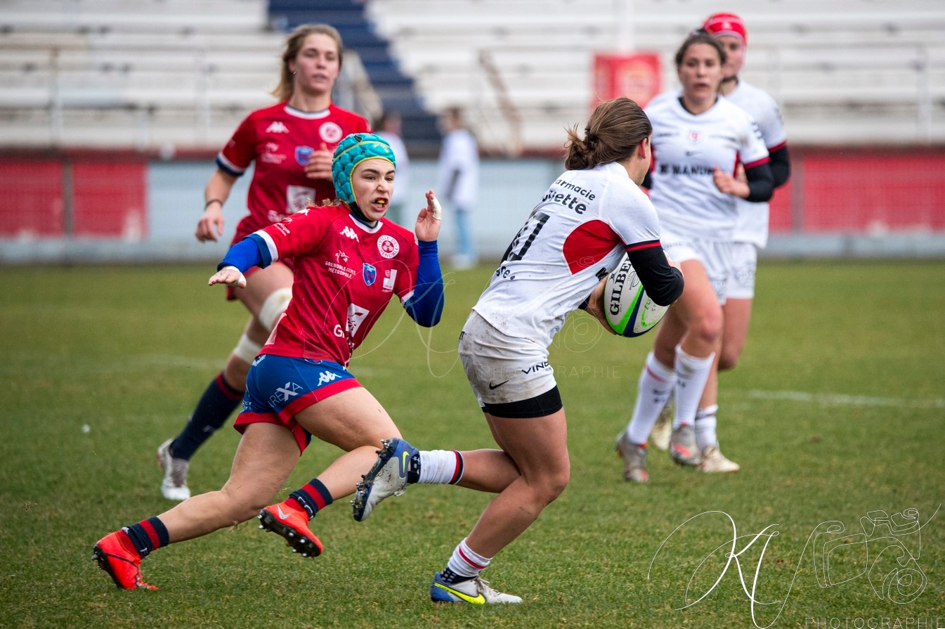  FC Grenoble Rugby - Stade Toulousain - Rugby - FFR 2024 - Élite 1 Fém - FC Grenoble (15) vs (15) Stade Toulousain RF (#FFR24E1FFCGST12) Photo by: Karine Valentin | Siuxy Sports 2024-12-07