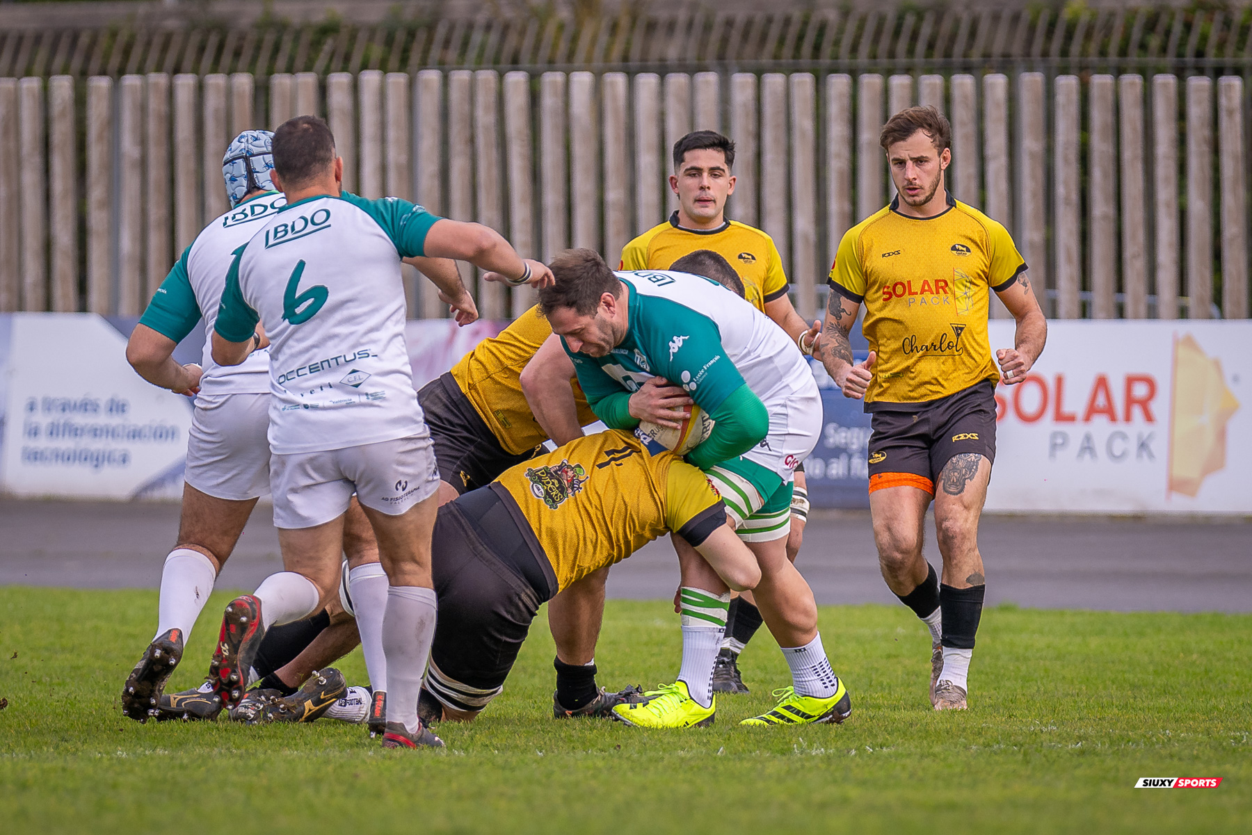 Martin CHAVEZ - Unai LARRINAGA ZORROZUA -  Getxo Artea Rugby Taldea - Rugby Club Valencia - Rugby - FER 2024 - DHB - Getxo RT (14) vs (16) Valencia RC (#FER24DHBGRTVRC01) Photo by: Fredy Monfoto | Siuxy Sports 2024-01-28