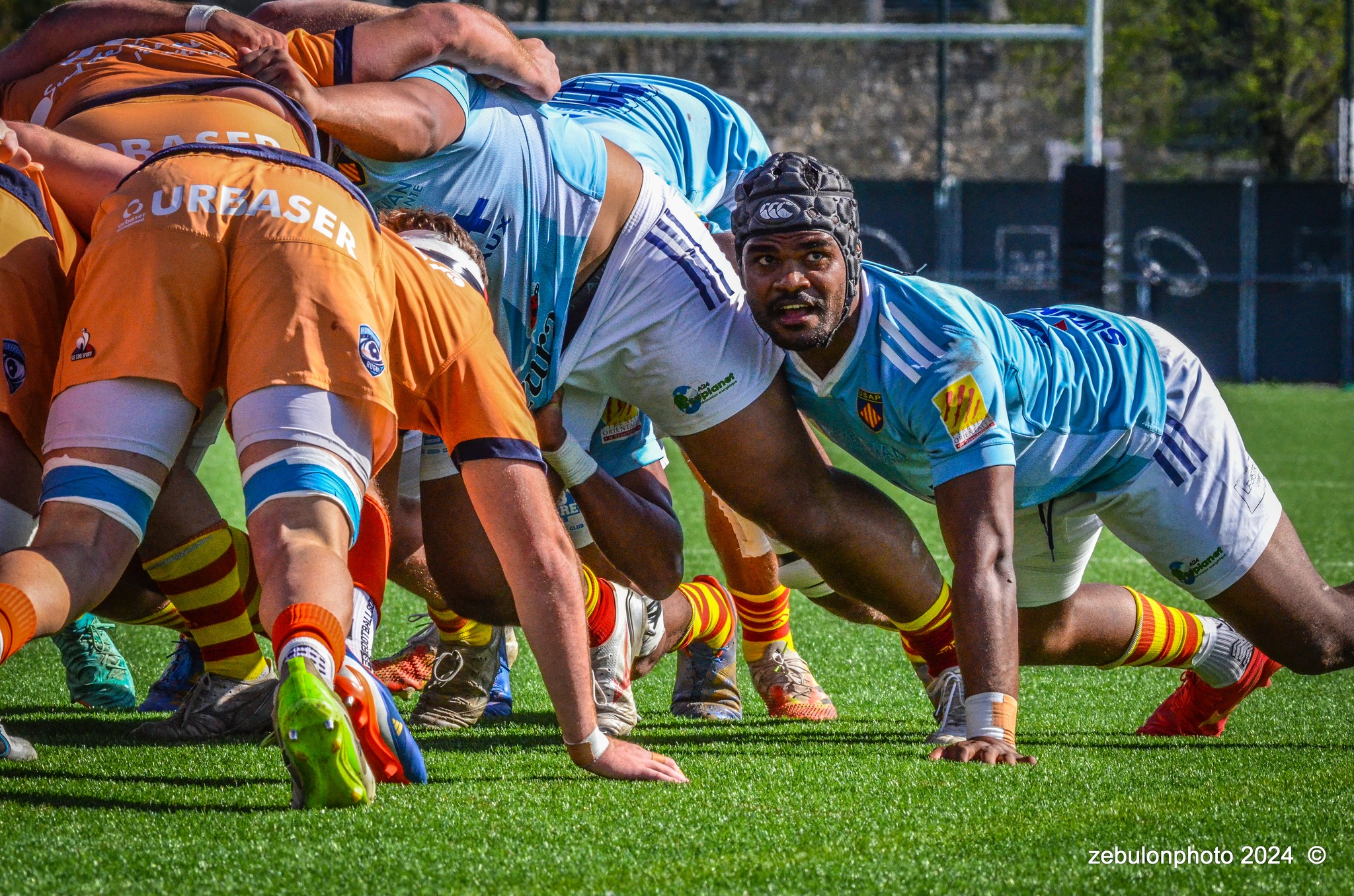  Montpellier Hérault Rugby - US Arlequins Perpignanais - Rugby - 2024 Espoirs - Montpellier (18) vs (7) Perpignan (#ESP24MHRUSAP03) Photo by: Photo Zebulon | Siuxy Sports 2024-03-16