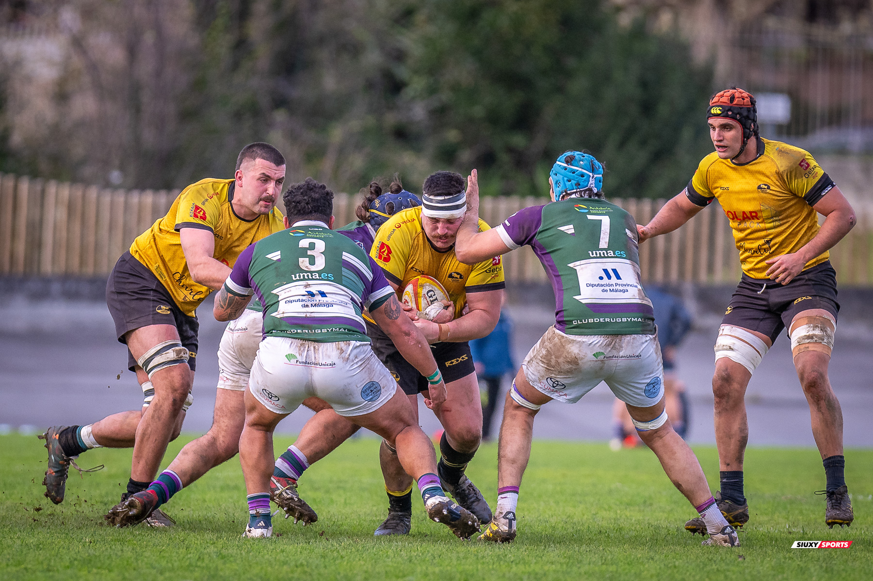 Mattew Edward BROADBENT - Pablo GOMEZ ROMAN -  Getxo Artea Rugby Taldea - Club Rugby Málaga - Rugby - FER 2024 - DHB - Getxo RT (52) vs (10) CR Malaga (#FER24DGBGETMAL02) Photo by: Fredy Monfoto | Siuxy Sports 2024-02-10