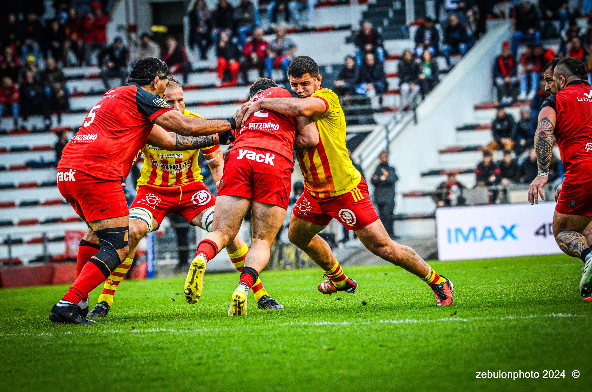  RC Toulonnais - US Arlequins Perpignanais - Rugby - TOP 14 - Toulon (44) vs (22) Perpignan (#TOP1424RCTUSAP03) Photo by: Photo Zebulon | Siuxy Sports 2024-03-02