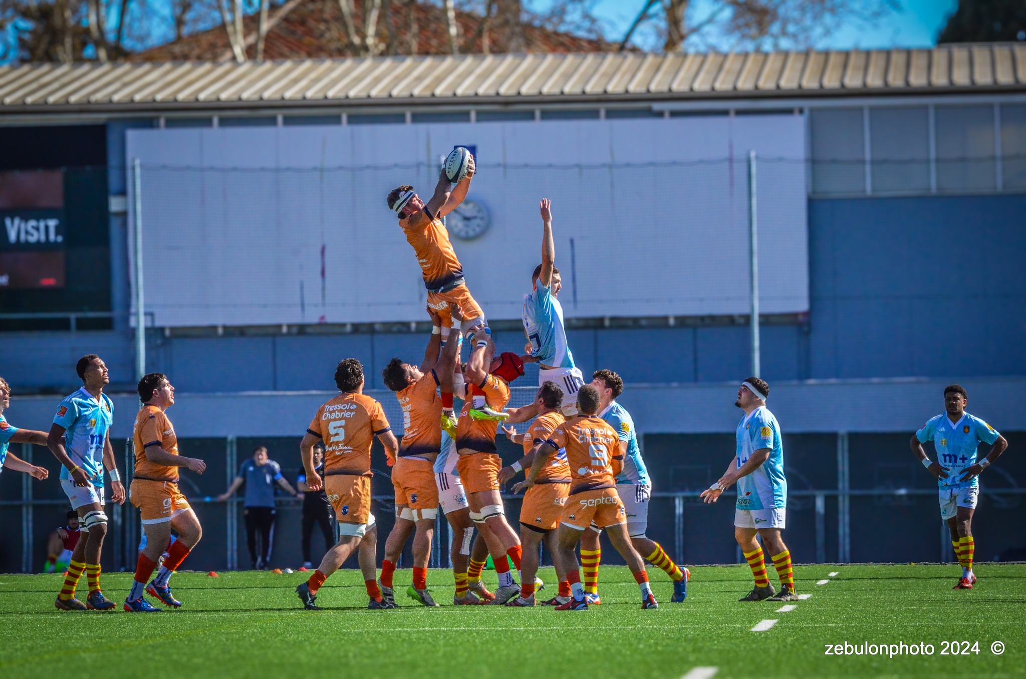  Montpellier Hérault Rugby - US Arlequins Perpignanais - Rugby - 2024 Espoirs - Montpellier (18) vs (7) Perpignan (#ESP24MHRUSAP03) Photo by: Photo Zebulon | Siuxy Sports 2024-03-16