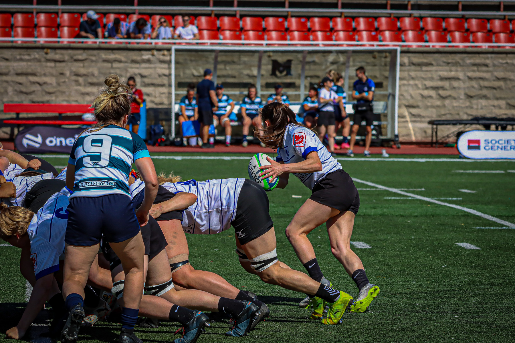  Équipe féminine - Rugby Québec - Ontario Blues (w) - Rugby - QORC-CROQ 2024 - FINALS - QUÉBEC EST (37) VS (13) ONTARIO EST - 1ST POSITION - Reel Mayarts (#QORC24QCEONE16) Photo by: Photo Mayarts | Siuxy Sports 2024-06-01
