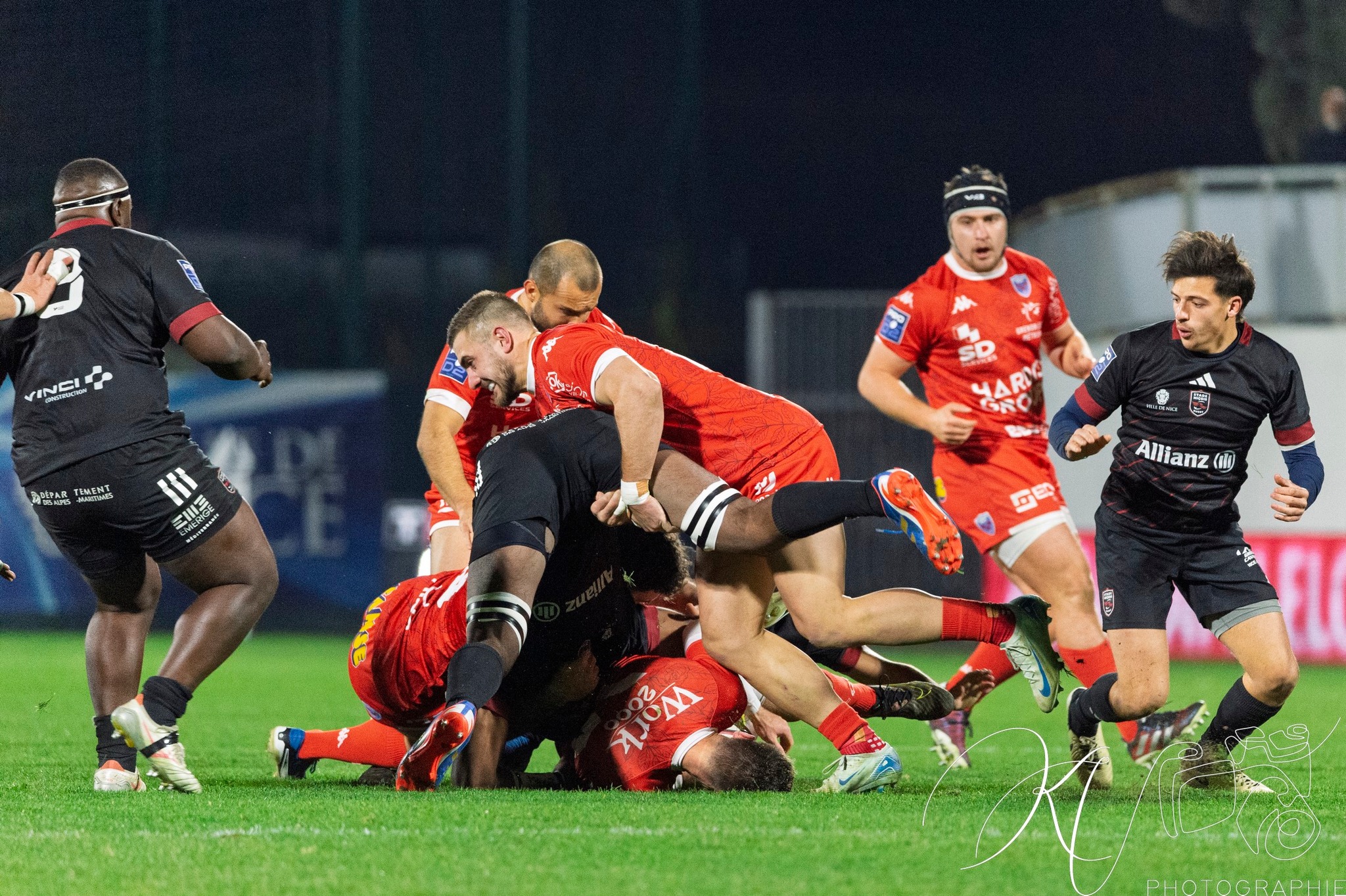  Stade niçois - FC Grenoble Rugby - Rugby - FFR 2024 Fed2 - Stade Niçois (18) vs (49) Grenoble Rugby (#FFR24FsSTGFC12) Photo by: Karine Valentin | Siuxy Sports 2024-12-20