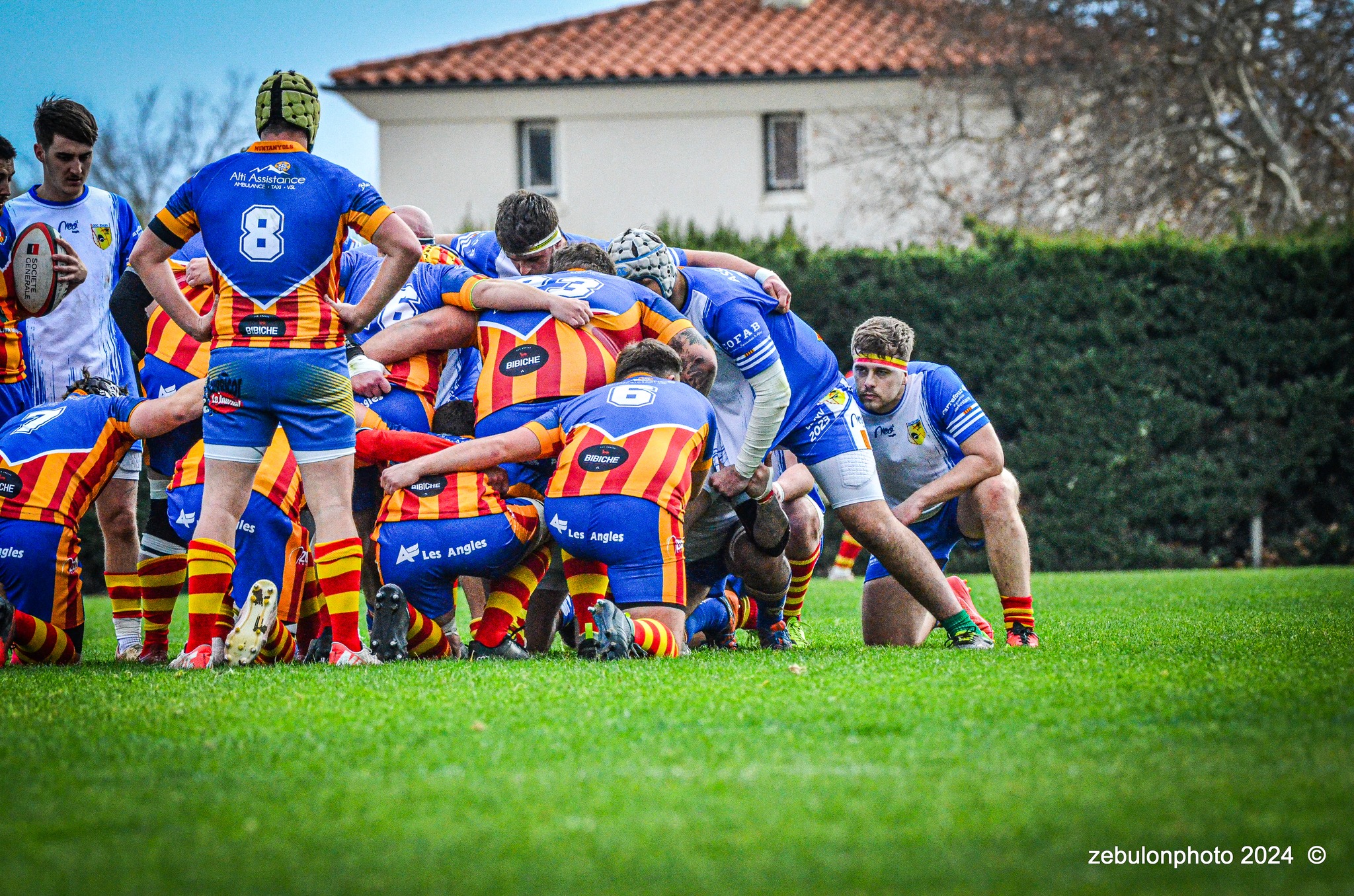  Cabestany Olympique XV - Rugby Athlétique Cerdagne Capcir - Rugby - Ligue Occitanie - Cabestany vs Cerdagne Capcir (#LO24CABRACC01) Photo by: Photo Zebulon | Siuxy Sports 2024-01-27