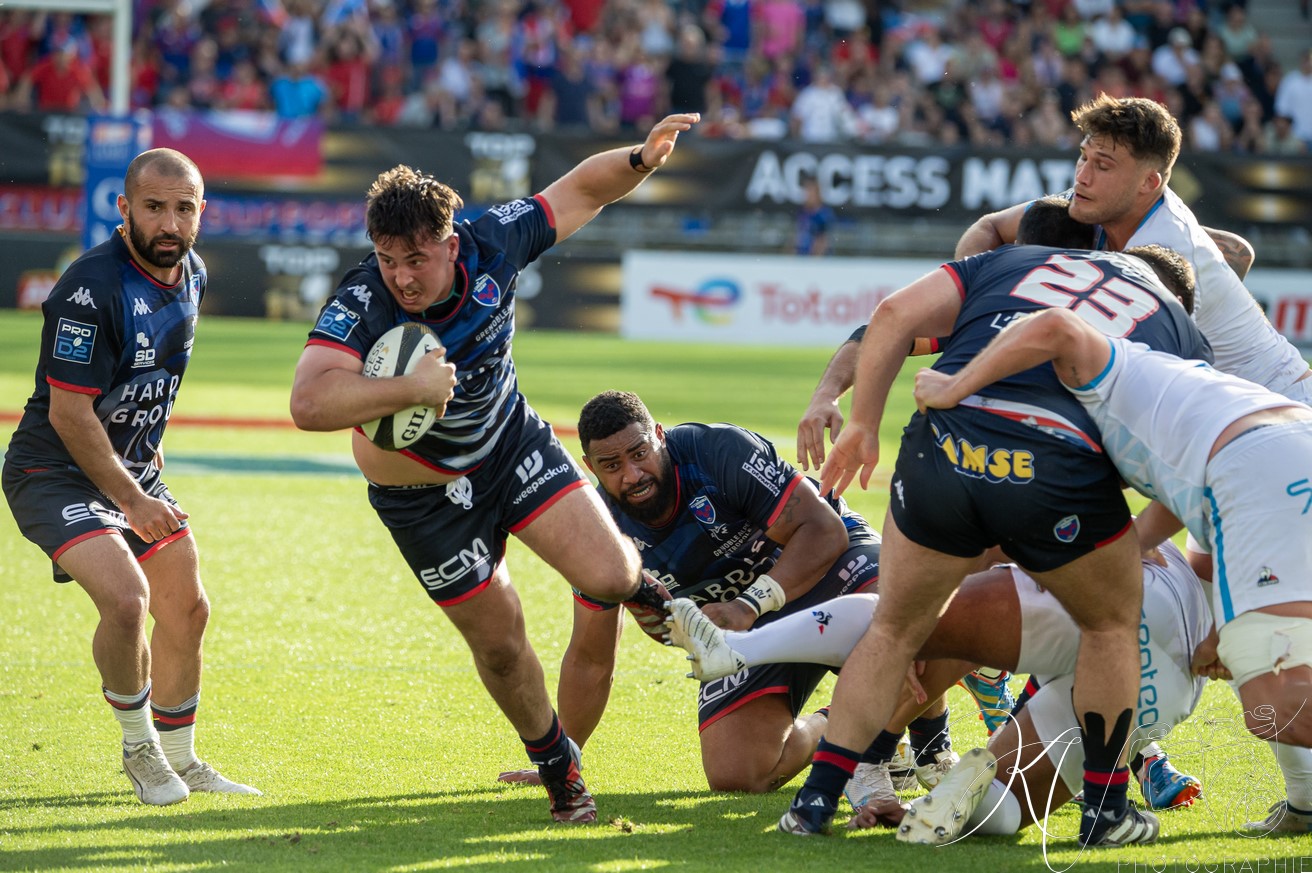 FC Grenoble Rugby - Montpellier Hérault Rugby - Rugby - FFR - 2024 - Access Match -  FC Grenoble (18) vs (20) Montpellier (#FFR24FCGMHR06) Photo by: Karine Valentin | Siuxy Sports 2024-06-16