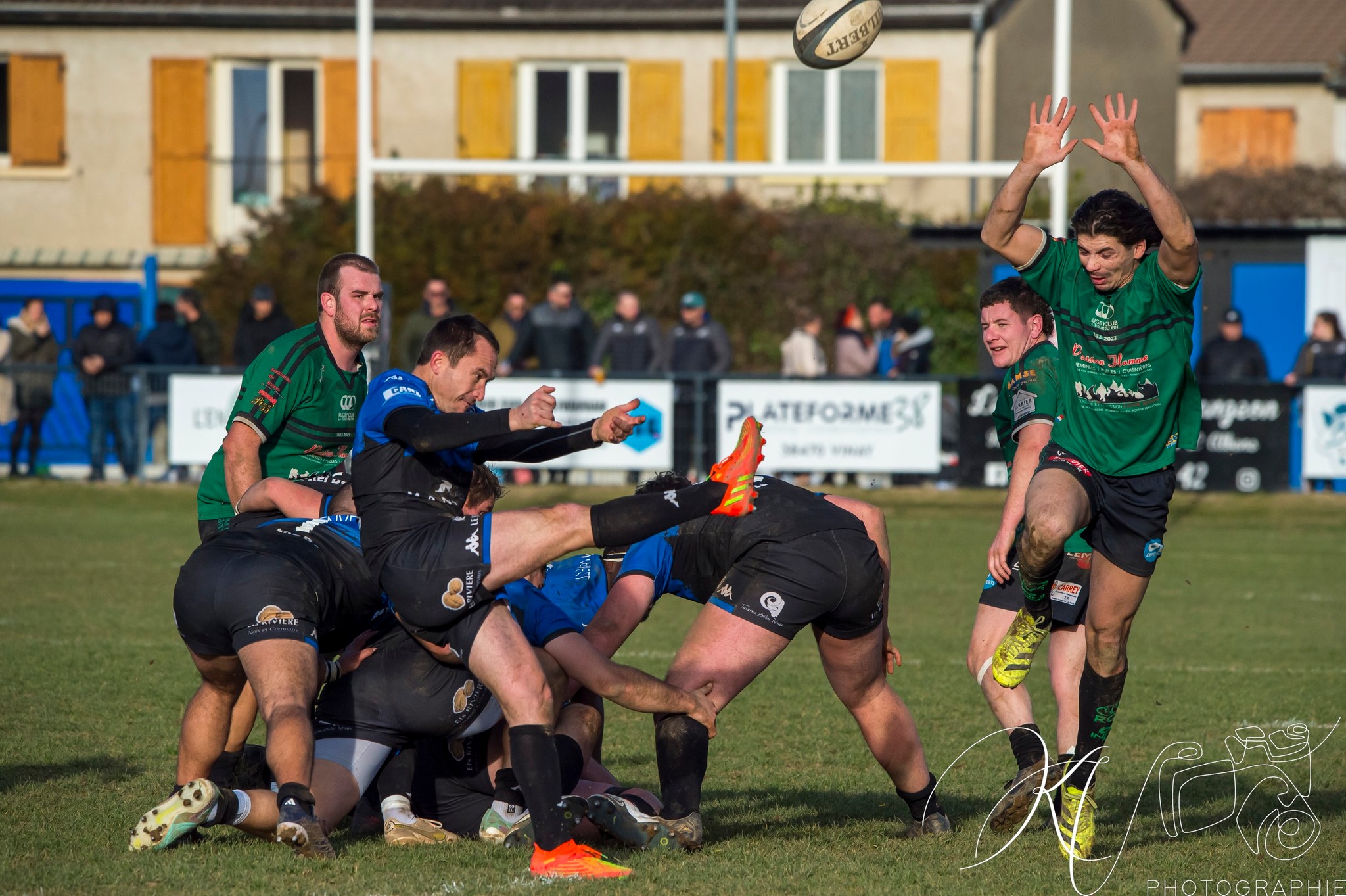  US Vinay - Rugby Club des Vallons de la Tour - Rugby - FED2 2024 - US Vinay (34) vs (25) RC des Vallons de la Tour (#FED224USVVDT01) Photo by: Karine Valentin | Siuxy Sports 2024-01-28