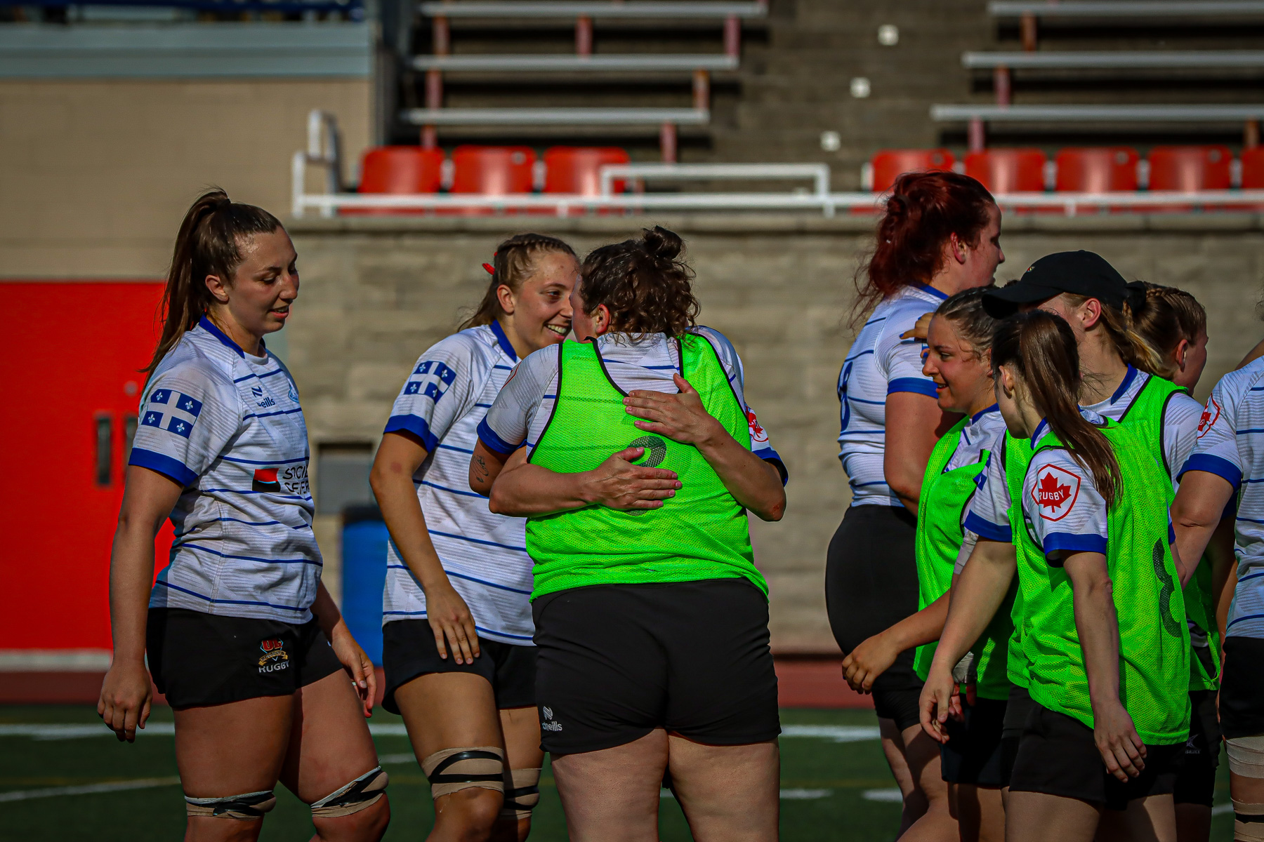  Équipe féminine - Rugby Québec - Ontario Blues (w) - Rugby - QORC-CROQ 2024 - FINALS - QUÉBEC EST (37) VS (13) ONTARIO EST - 1ST POSITION - Reel Mayarts (#QORC24QCEONE16) Photo by: Photo Mayarts | Siuxy Sports 2024-06-01