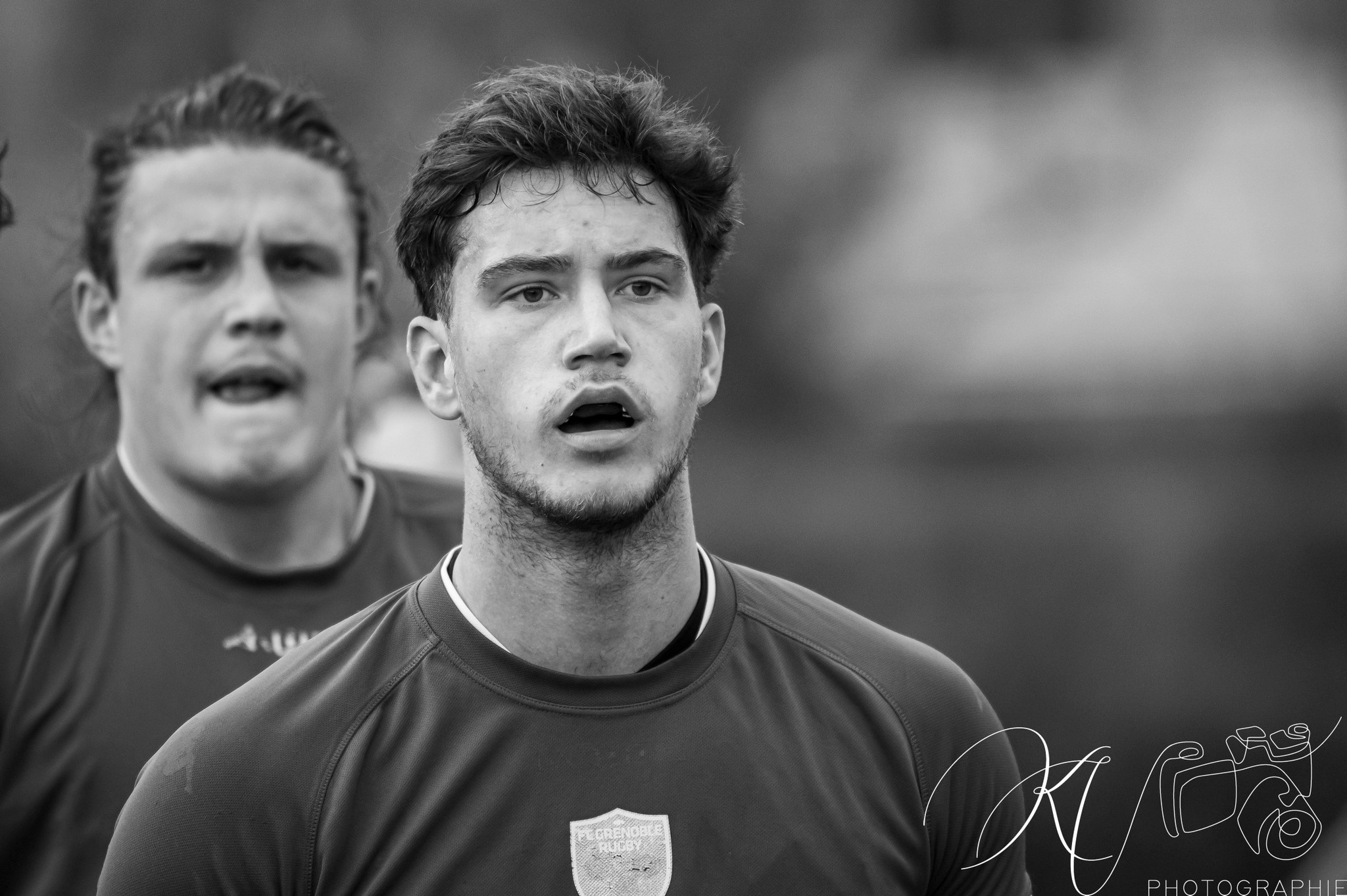 Quentin DUBOIS - Merlin JAFFRE -  FC Grenoble Rugby - Castres Olympique - Rugby - 2024 Espoirs - FC Grenoble (53) vs (32) Castres Olympique (#ESP24FCGCAS02) Photo by: Karine Valentin | Siuxy Sports 2024-02-17