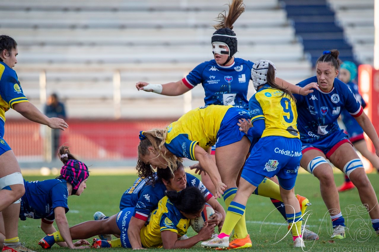  ASM Romagnat rugby féminin - FC Grenoble Rugby - Rugby - FFR 2024 Elite 1 Fém - ASM Romagnat (32) vs (8) Amazones FC Grenoble  (#FFR24E1FASMRFCG11) Photo by: Karine Valentin | Siuxy Sports 2024-11-17