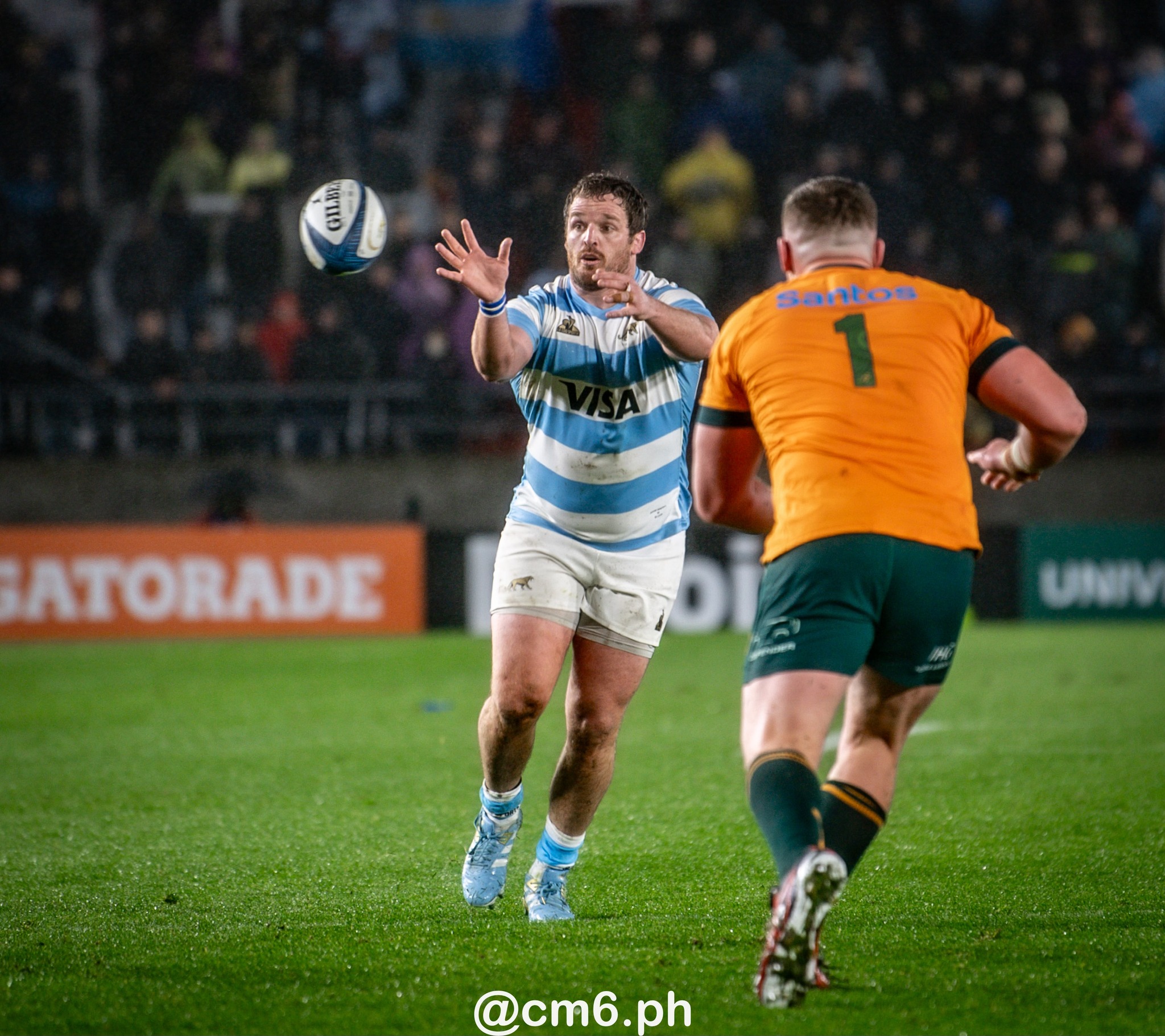 Julián MONTOYA -  Selección Argentina de Rugby XV - Australia national rugby union team (M) - Rugby - Rugby Championship 2024 - Argentina Pumas (19) vs (20) Australia Wallabies (#CHAMP24R3ARGAUS) Photo by: Christian Mas | Siuxy Sports 2024-08-31