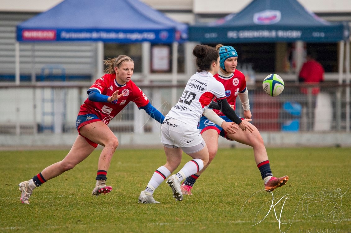  FC Grenoble Rugby - Stade Toulousain - Rugby - FFR 2024 - Élite 1 Fém - FC Grenoble (15) vs (15) Stade Toulousain RF (#FFR24E1FFCGST12) Photo by: Karine Valentin | Siuxy Sports 2024-12-07