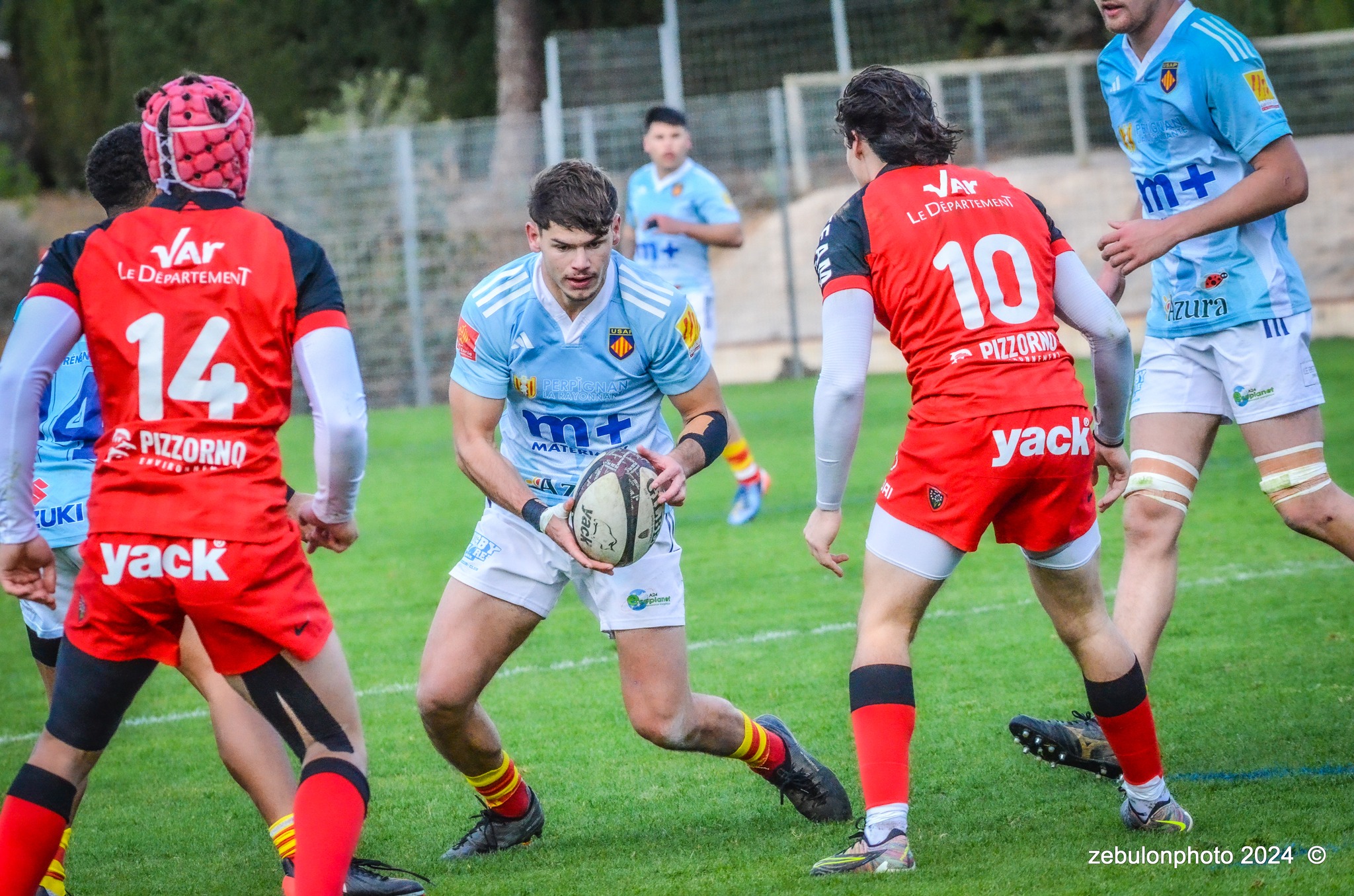  US Arlequins Perpignanais - RC Toulonnais - Rugby - Espoirs - USAP vs RCT (#ESP24USAPRCT02) Photo by: Photo Zebulon | Siuxy Sports 2024-02-10