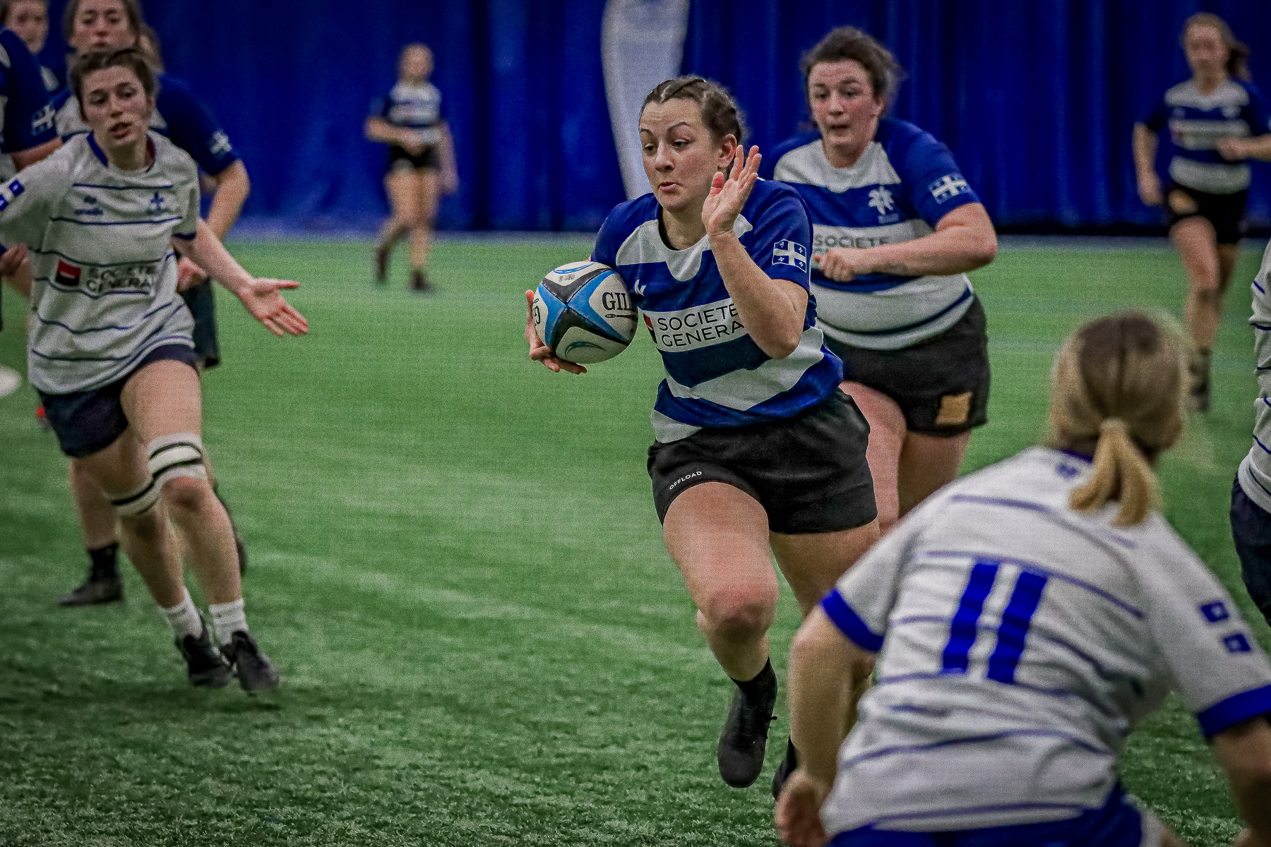 Anne-Sophie CARREAU - Laurence CHABOT - Annabelle PARENT -  Équipe féminine - Rugby Québec -  - Rugby - QORC-CROQ 2024 - Québec Est (22) vs (16) Québec Ouest  (#RQ24CROQESTOUE04) Photo by: Photo Mayarts | Siuxy Sports 2024-04-01