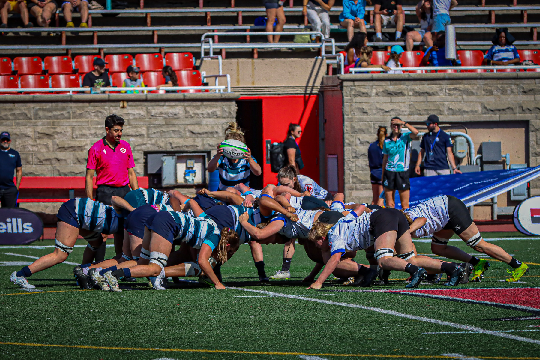  Équipe féminine - Rugby Québec - Ontario Blues (w) - Rugby - QORC-CROQ 2024 - FINALS - QUÉBEC EST (37) VS (13) ONTARIO EST - 1ST POSITION - Reel Mayarts (#QORC24QCEONE16) Photo by: Photo Mayarts | Siuxy Sports 2024-06-01