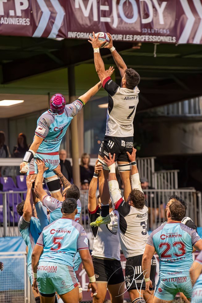  CS Bourgoin-Jallieu - Stade niçois - Rugby - FFR 2024 - National - CS Bourgoin-Jallieu (25) vs (23) Stade Niçois (#FFR24NATCSBJST04) Photo by: Karine Valentin | Siuxy Sports 2024-04-06