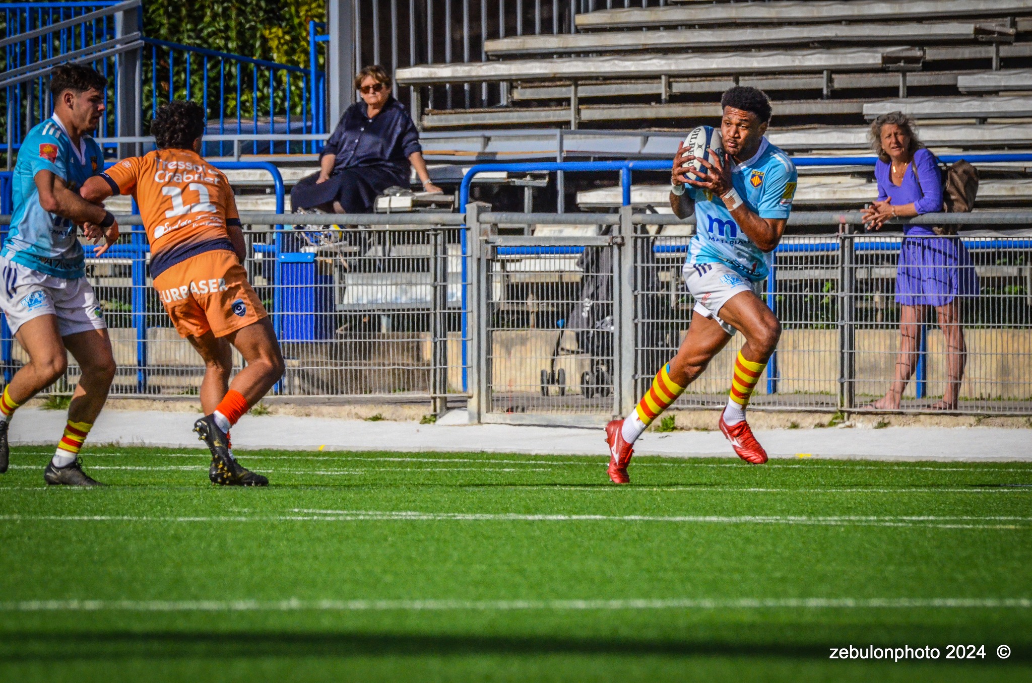  Montpellier Hérault Rugby - US Arlequins Perpignanais - Rugby - 2024 Espoirs - Montpellier (18) vs (7) Perpignan (#ESP24MHRUSAP03) Photo by: Photo Zebulon | Siuxy Sports 2024-03-16