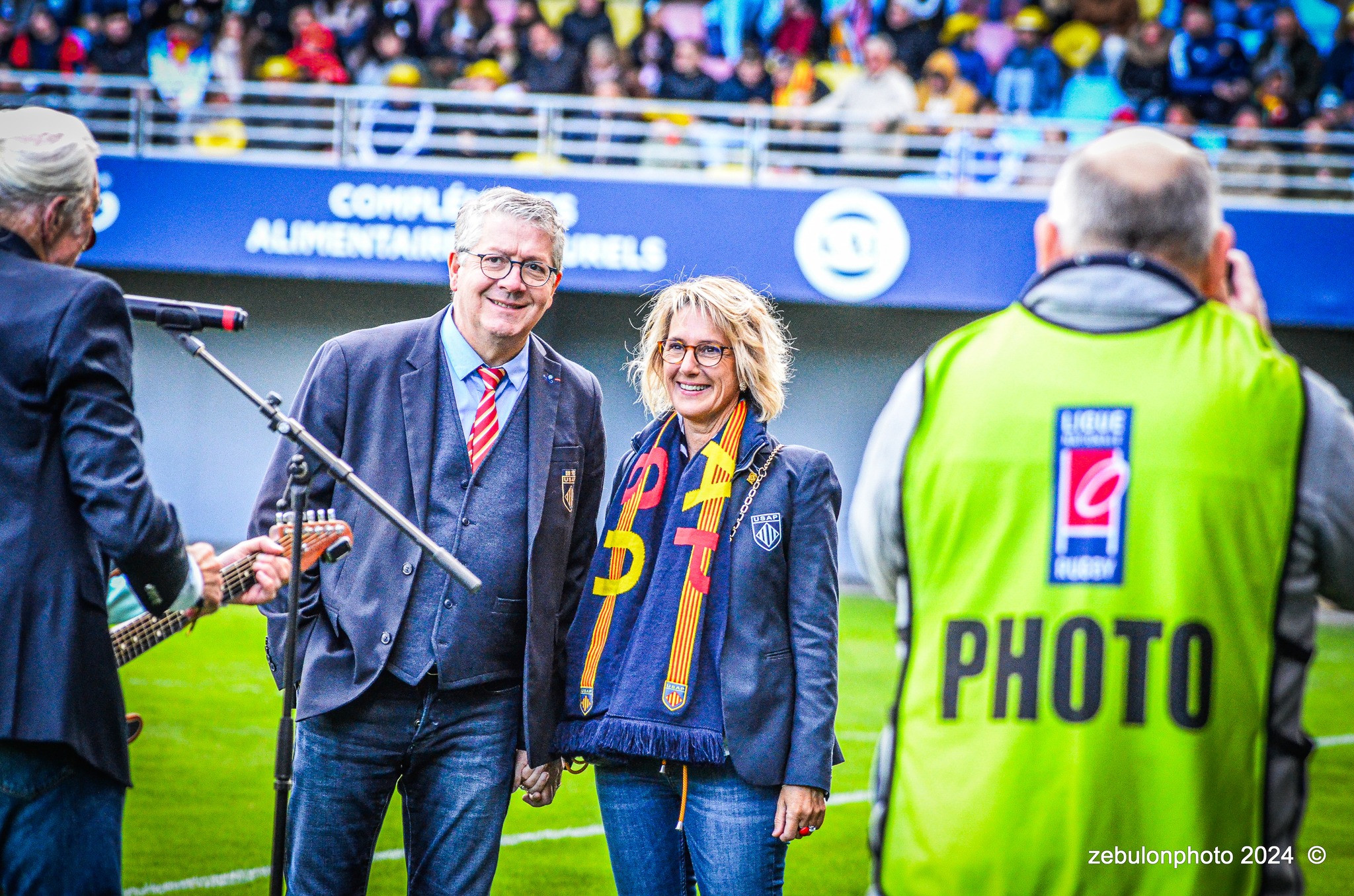  US Arlequins Perpignanais - Stade Rochelais - Rugby - TOP 14 - Perpignan (27) vs (15) La Rochelle (#TOP12USAPSR02) Photo by: Photo Zebulon | Siuxy Sports 2024-02-24
