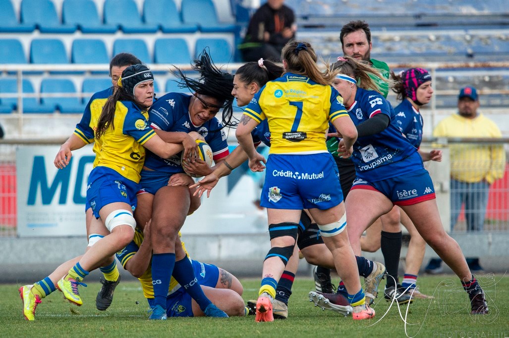  ASM Romagnat rugby féminin - FC Grenoble Rugby - Rugby - FFR 2024 Elite 1 Fém - ASM Romagnat (32) vs (8) Amazones FC Grenoble  (#FFR24E1FASMRFCG11) Photo by: Karine Valentin | Siuxy Sports 2024-11-17