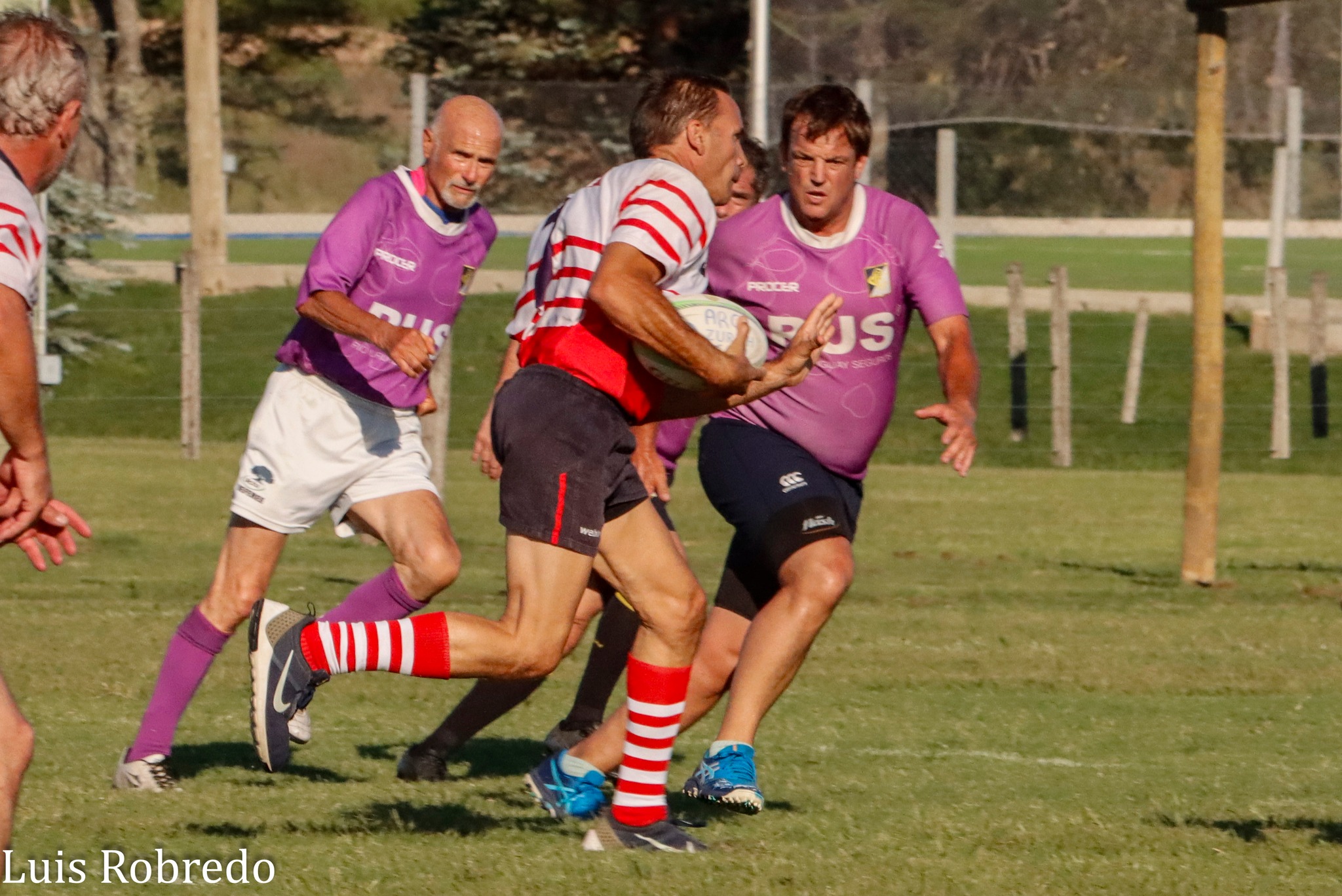  Areco Rugby Club - Club Champagnat - RugbyV - 6TO ENCUENTRO DE VETERANOS DEL ARECO RUGBY CLUB - Areco vs Champagnat (#2024ENCVETARCCHA03) Photo by: Luis Robredo | Siuxy Sports 2024-03-09
