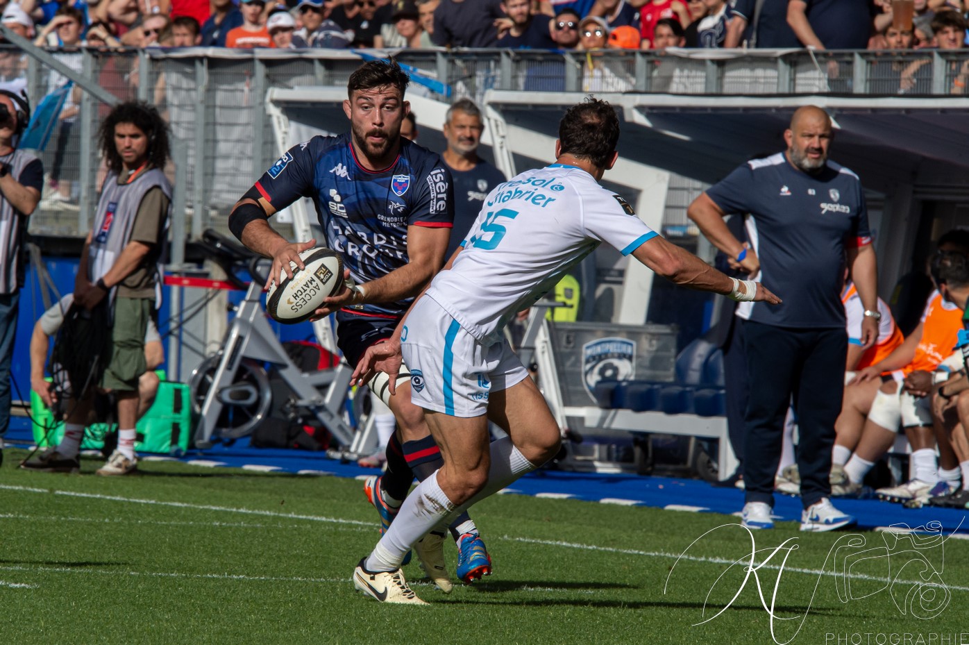  FC Grenoble Rugby - Montpellier Hérault Rugby - Rugby - FFR - 2024 - Access Match -  FC Grenoble (18) vs (20) Montpellier (#FFR24FCGMHR06) Photo by: Karine Valentin | Siuxy Sports 2024-06-16