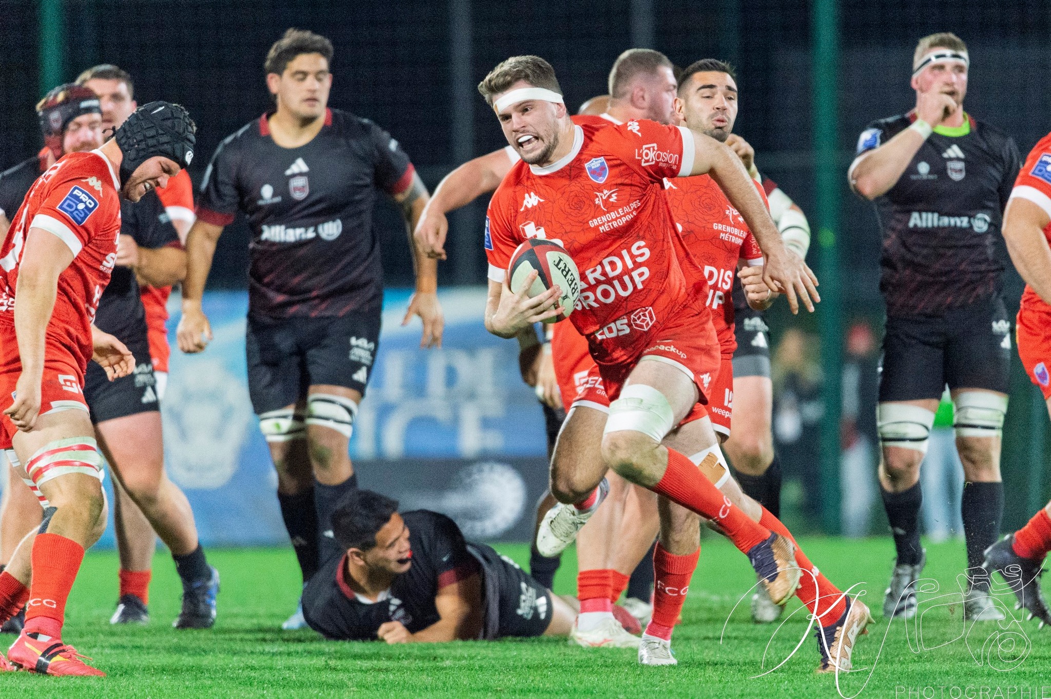  Stade niçois - FC Grenoble Rugby - Rugby - FFR 2024 Fed2 - Stade Niçois (18) vs (49) Grenoble Rugby (#FFR24FsSTGFC12) Photo by: Karine Valentin | Siuxy Sports 2024-12-20