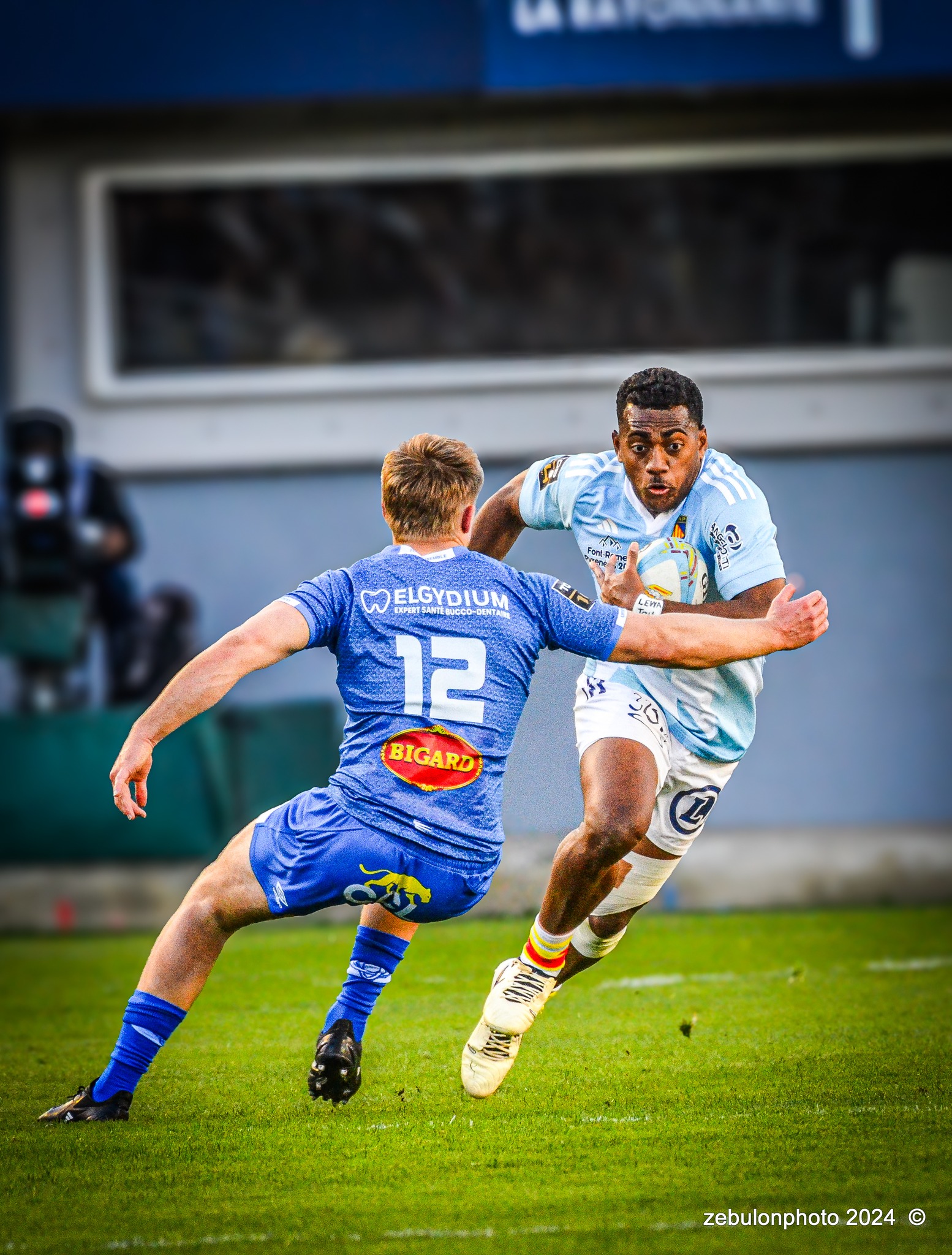  US Arlequins Perpignanais - Castres Olympique - Rugby - FFR 2024 - Top14 - USAP (43) vs (12) Castres  (#FFR24TOPPERCAS03) Photo by: Photo Zebulon | Siuxy Sports 2024-03-30