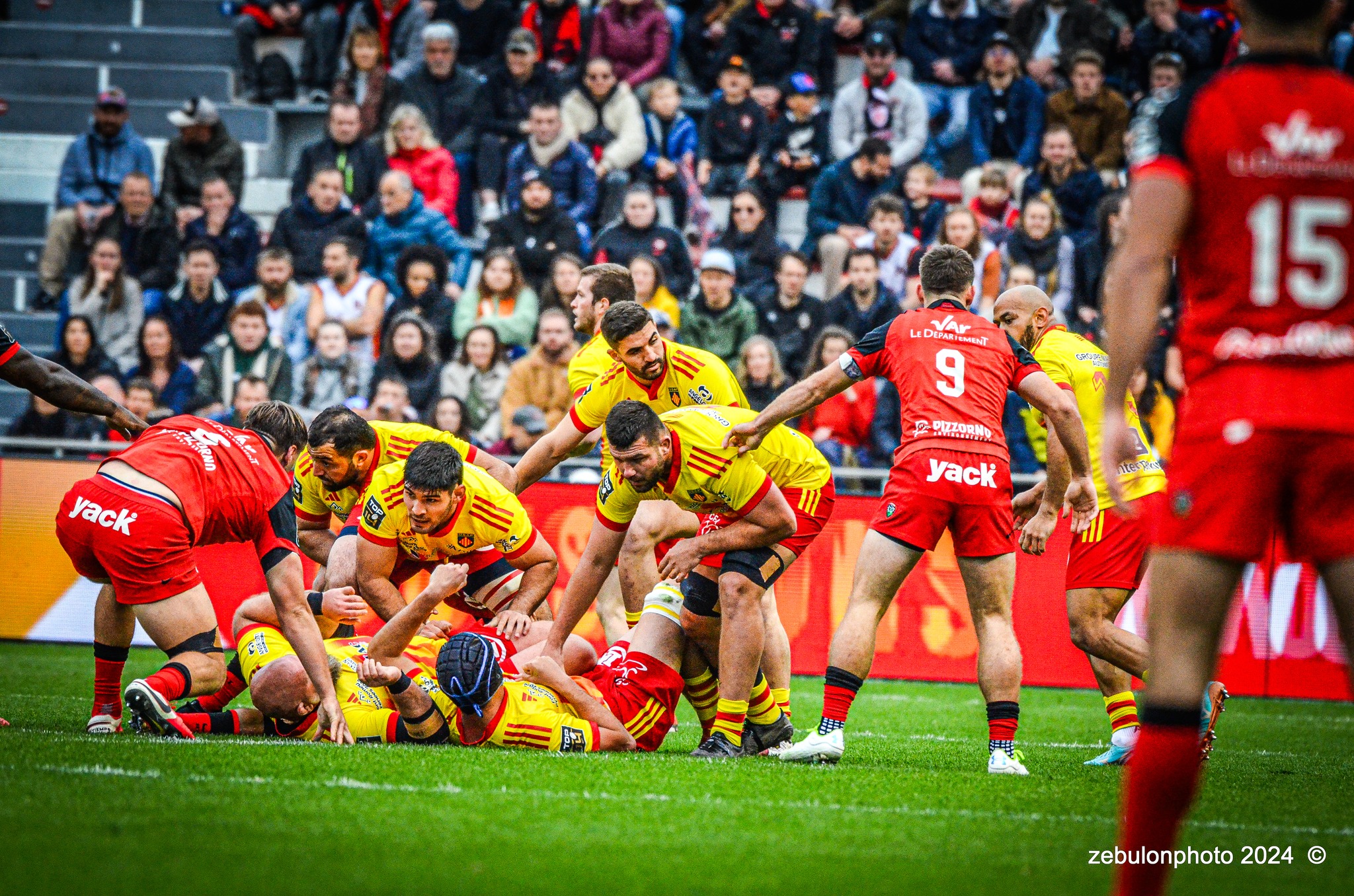  RC Toulonnais - US Arlequins Perpignanais - Rugby - TOP 14 - Toulon (44) vs (22) Perpignan (#TOP1424RCTUSAP03) Photo by: Photo Zebulon | Siuxy Sports 2024-03-02