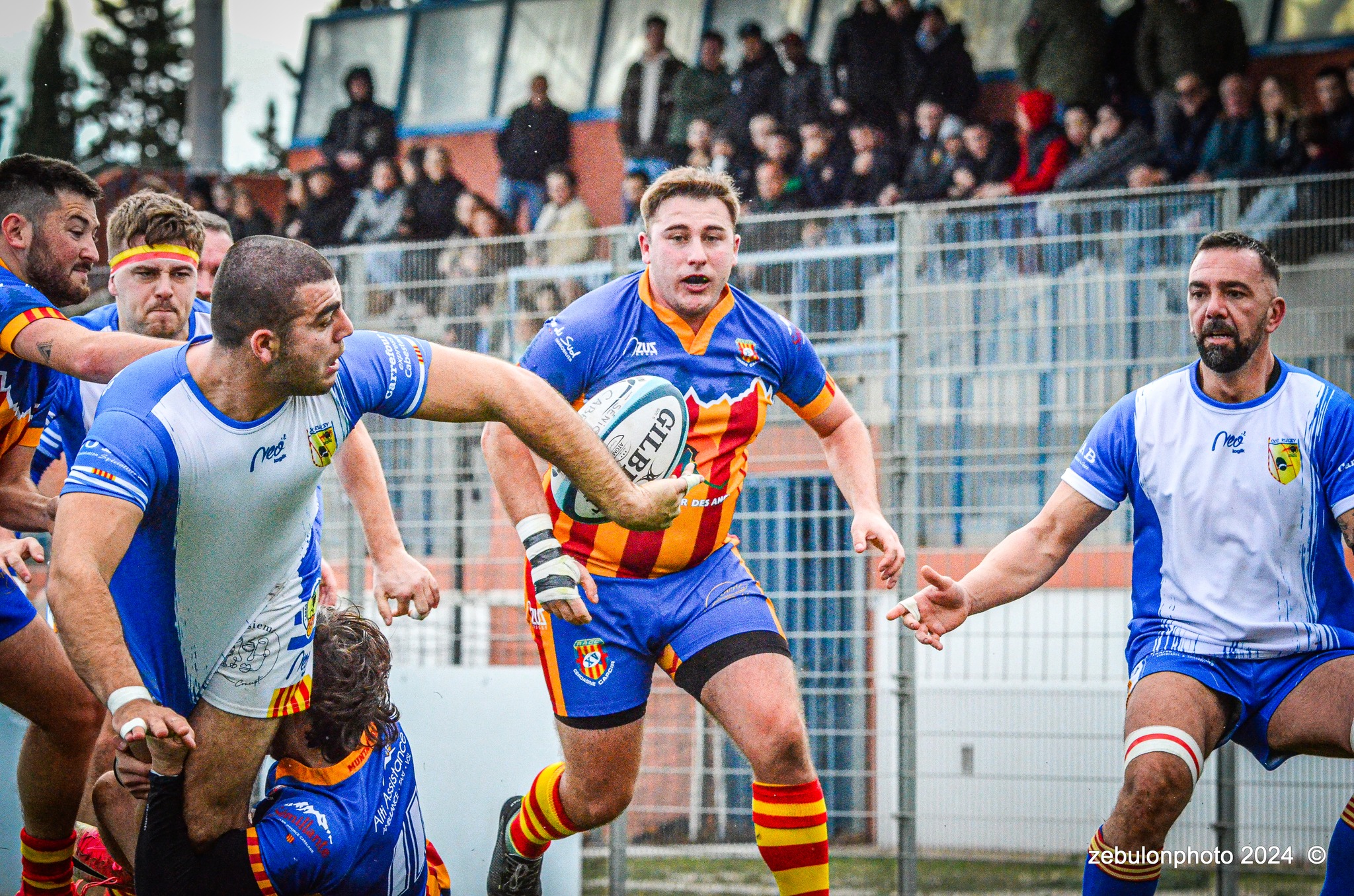  Cabestany Olympique XV - Rugby Athlétique Cerdagne Capcir - Rugby - Ligue Occitanie - Cabestany vs Cerdagne Capcir (#LO24CABRACC01) Photo by: Photo Zebulon | Siuxy Sports 2024-01-27