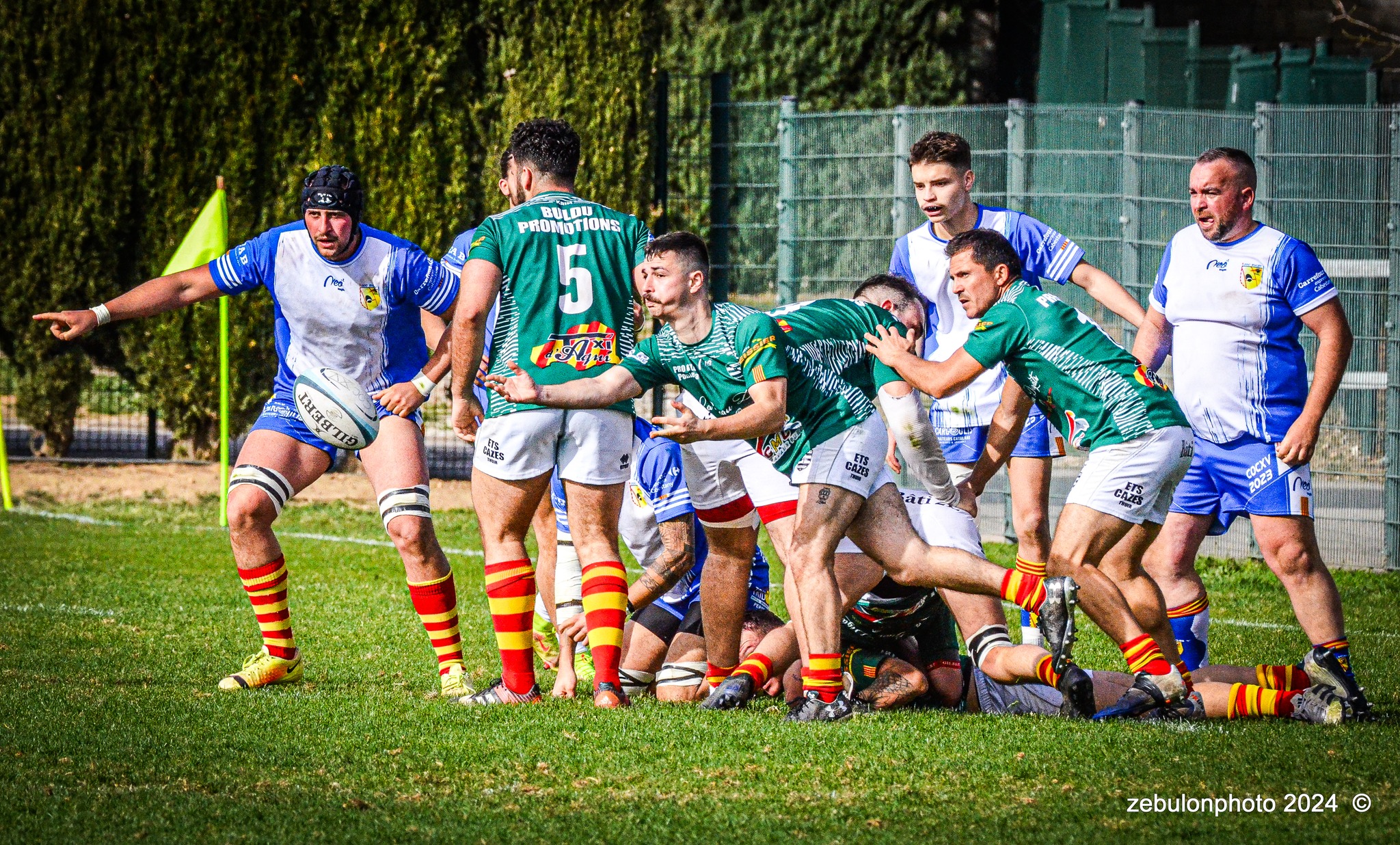  Cabestany Olympique XV - RC Ponteilla - Rugby - FFR Reg3 - Cabestani (15) vs (25) Ponteilla (#FFR24R3CABPON03) Photo by: Photo Zebulon | Siuxy Sports 2024-03-17