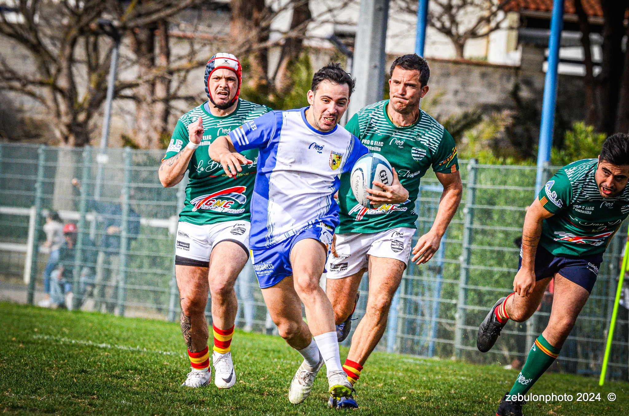  Cabestany Olympique XV - RC Ponteilla - Rugby - FFR Reg3 - Cabestani (15) vs (25) Ponteilla (#FFR24R3CABPON03) Photo by: Photo Zebulon | Siuxy Sports 2024-03-17