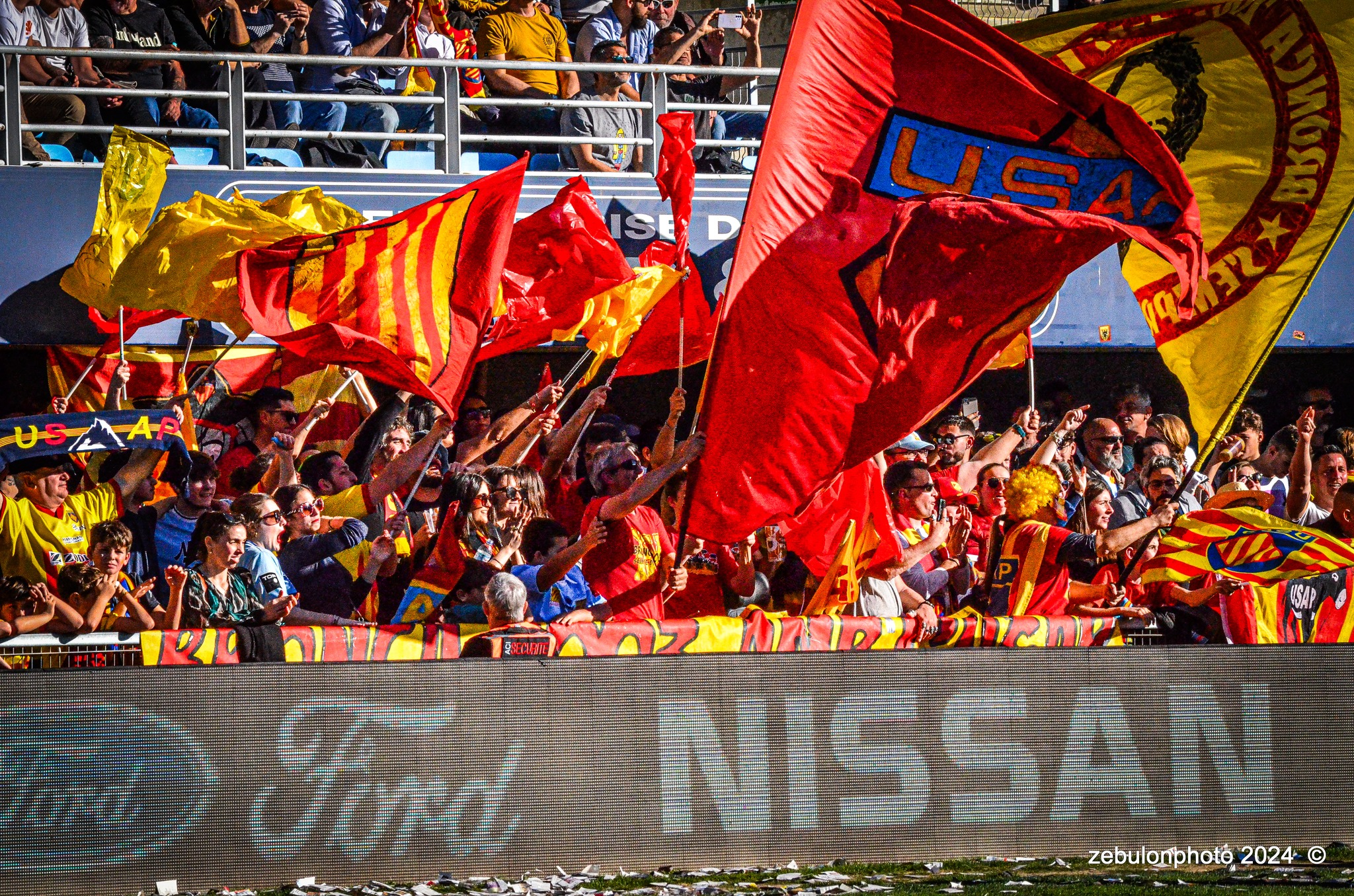  US Arlequins Perpignanais - Racing 92 - Rugby - TOP 14 - Perpignan (26) vs (5) Racing 92 (#TOP1424USAPR9202) Photo by: Photo Zebulon | Siuxy Sports 2024-02-03