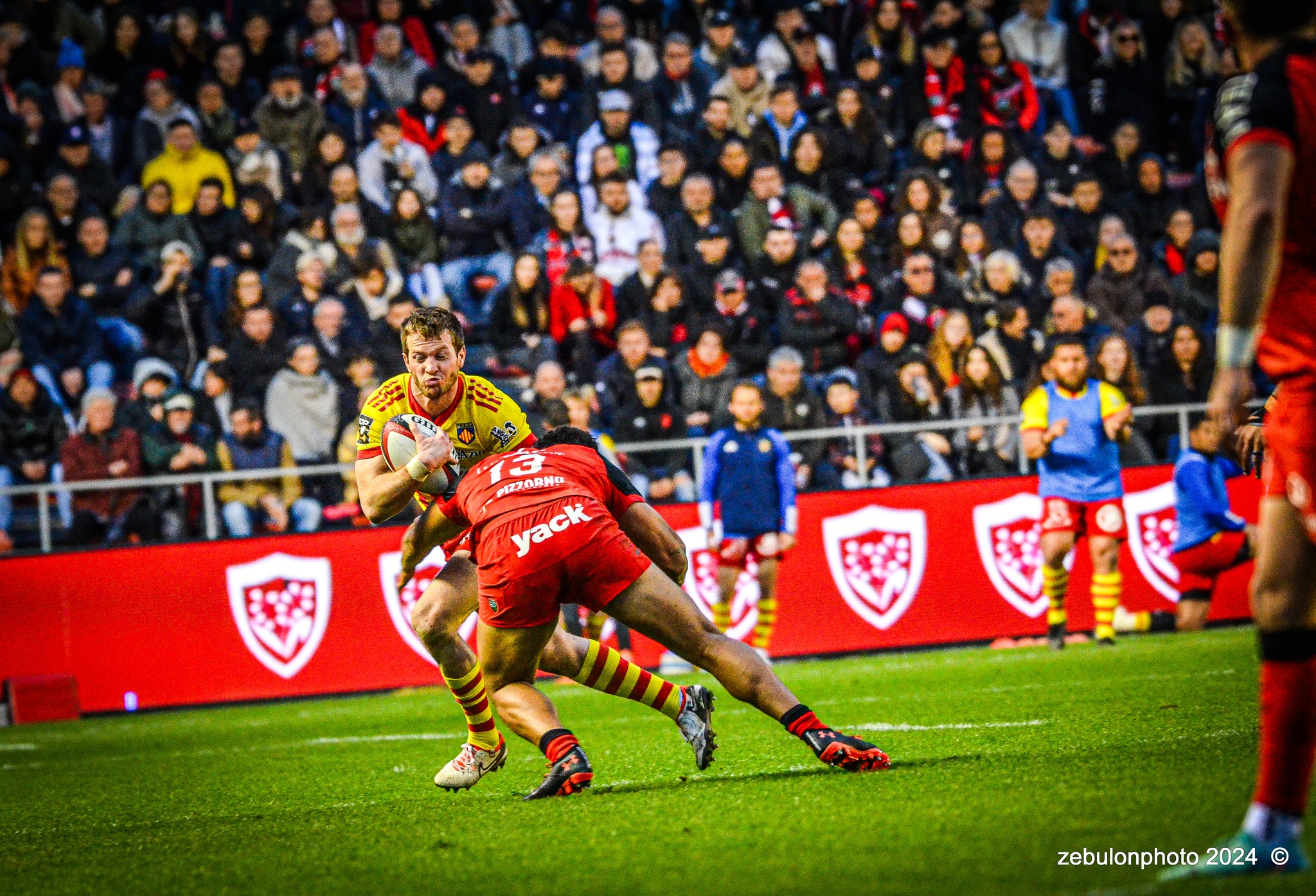  RC Toulonnais - US Arlequins Perpignanais - Rugby - TOP 14 - Toulon (44) vs (22) Perpignan (#TOP1424RCTUSAP03) Photo by: Photo Zebulon | Siuxy Sports 2024-03-02