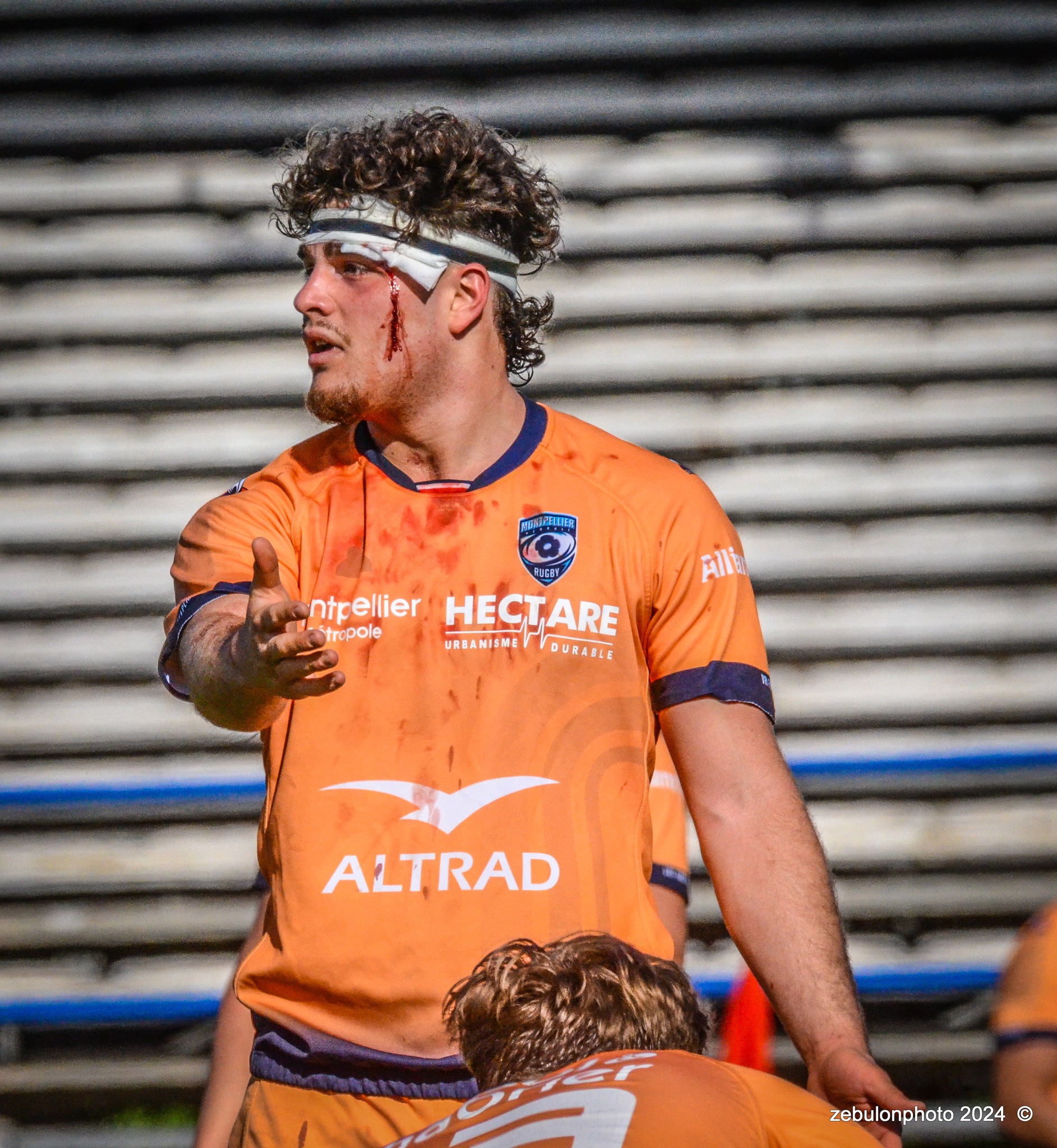  Montpellier Hérault Rugby - US Arlequins Perpignanais - Rugby - 2024 Espoirs - Montpellier (18) vs (7) Perpignan (#ESP24MHRUSAP03) Photo by: Photo Zebulon | Siuxy Sports 2024-03-16