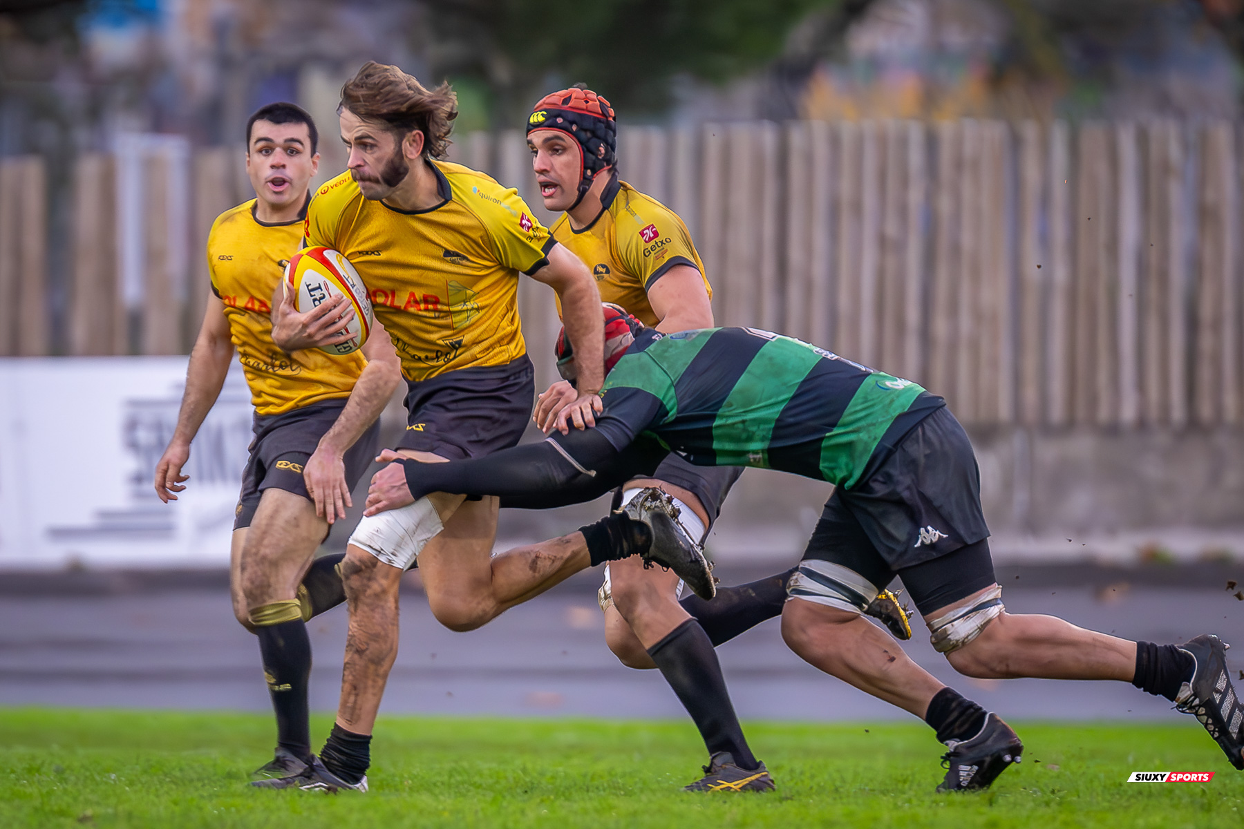 Pablo GOMEZ ROMAN - Kerman PASTOR AYO -  Getxo Artea Rugby Taldea - Gernika Rugby Taldea - Rugby - FER 2023 - DHB - Getxo Artea RT (24) vs (20) Universitario Bilbao Rugby (#FER23DHBGETGER11) Photo by: Fredy Monfoto | Siuxy Sports 2023-11-25