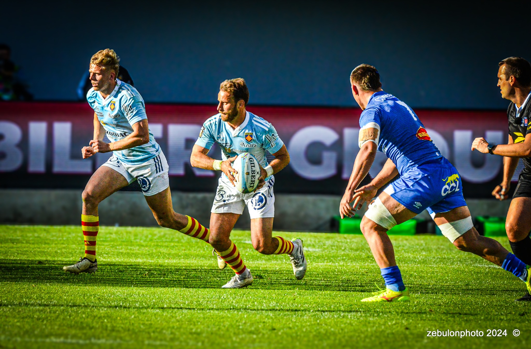  US Arlequins Perpignanais - Castres Olympique - Rugby - FFR 2024 - Top14 - USAP (43) vs (12) Castres  (#FFR24TOPPERCAS03) Photo by: Photo Zebulon | Siuxy Sports 2024-03-30