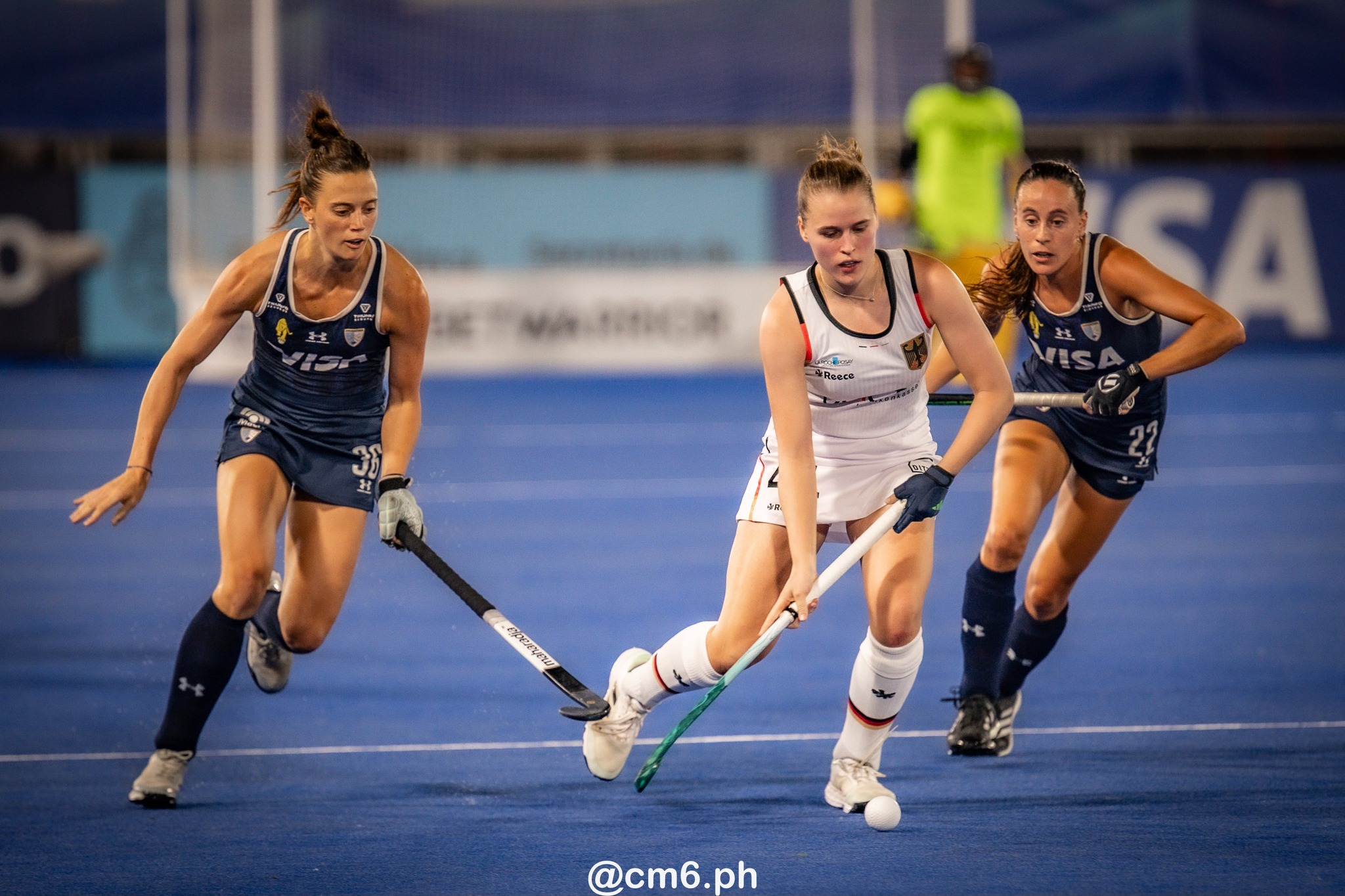 Eugenia TRINCHINETTI -  Selección femenina de hockey sobre césped de Argentina - Germany women's national field hockey team - Field hockey - FIH Pro League Fem 2023-2024 - Argentina (3) vs (1) Germany (#FIHPF24ARGGER02) Photo by: Christian Mas | Siuxy Sports 2024-02-16