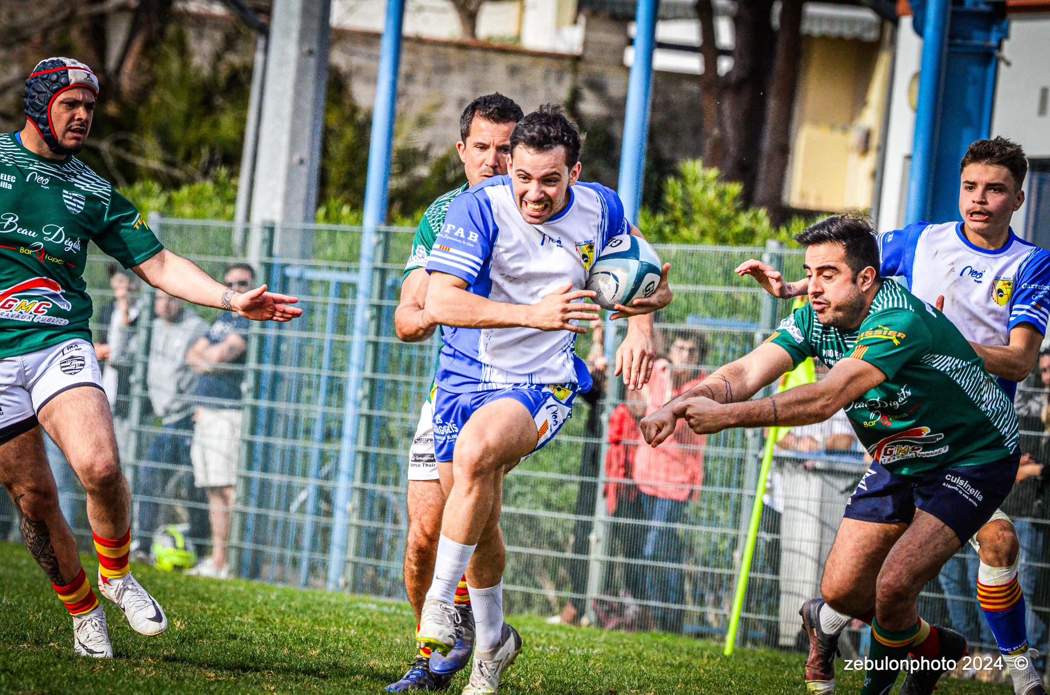  Cabestany Olympique XV - RC Ponteilla - Rugby - FFR Reg3 - Cabestani (15) vs (25) Ponteilla (#FFR24R3CABPON03) Photo by: Photo Zebulon | Siuxy Sports 2024-03-17