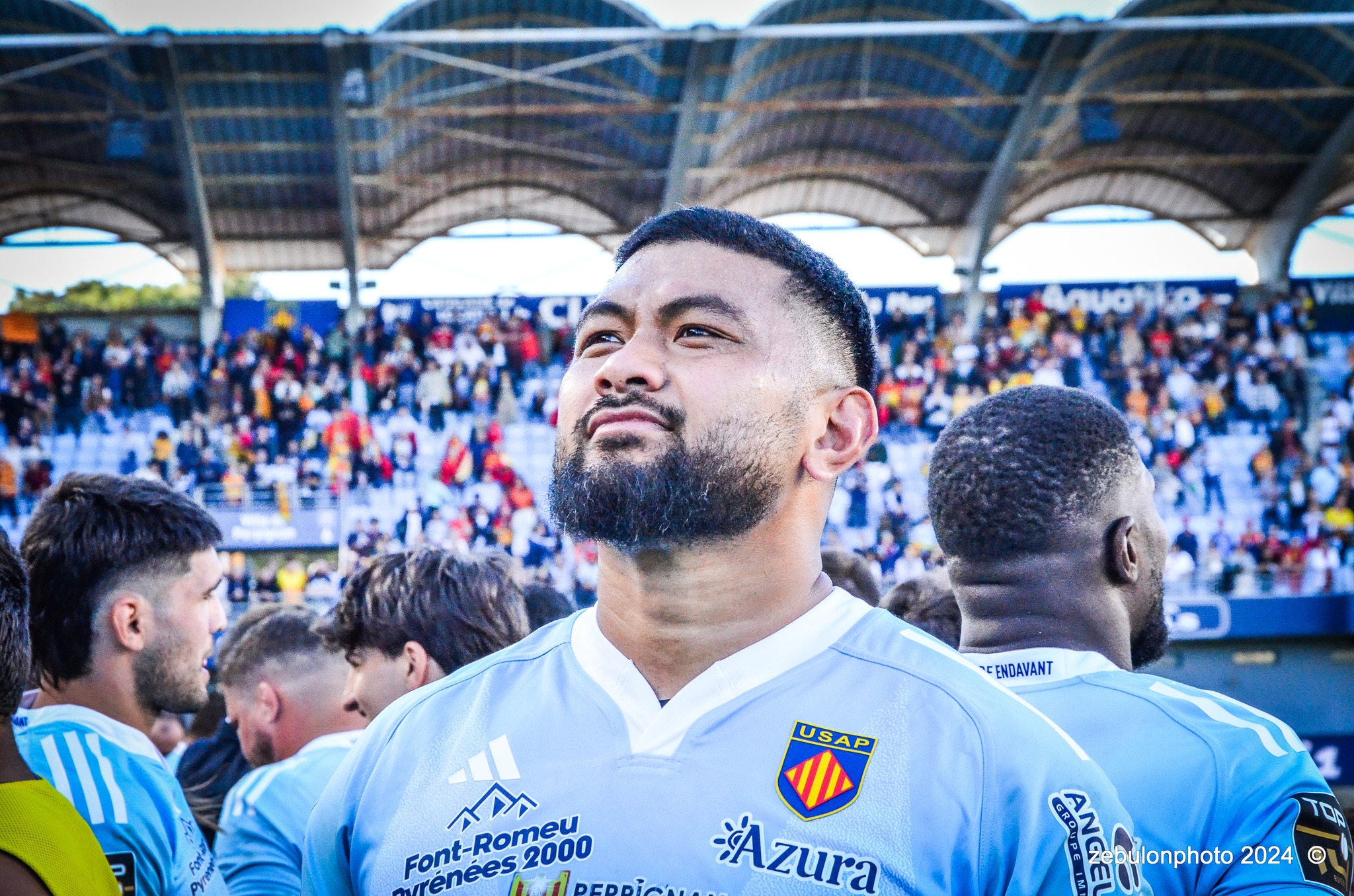  US Arlequins Perpignanais - Lyon Olympique Universitaire - Rugby - FFR 2024 - TOP14 - USAP (51) VS (20) LOU (#FFR24T14USALOU04) Photo by: Photo Zebulon | Siuxy Sports 2024-04-20