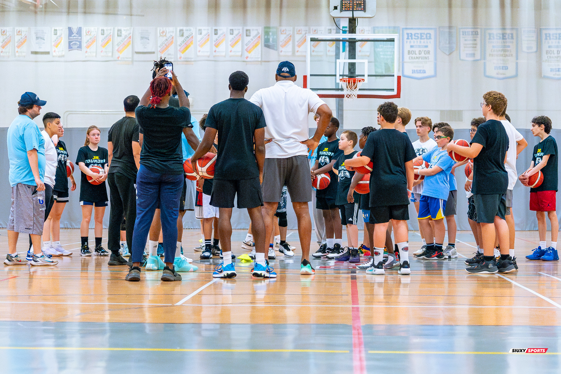 Nervens DEMOSTHENE - Rauly LEINO - Juan MENDEZ -  Montreal -  - Basketball - Camp d'été de Basketball Jr Toundra 2024 (#2024JRTOUNDRA016) Photo by:  | Siuxy Sports 2024-06-29