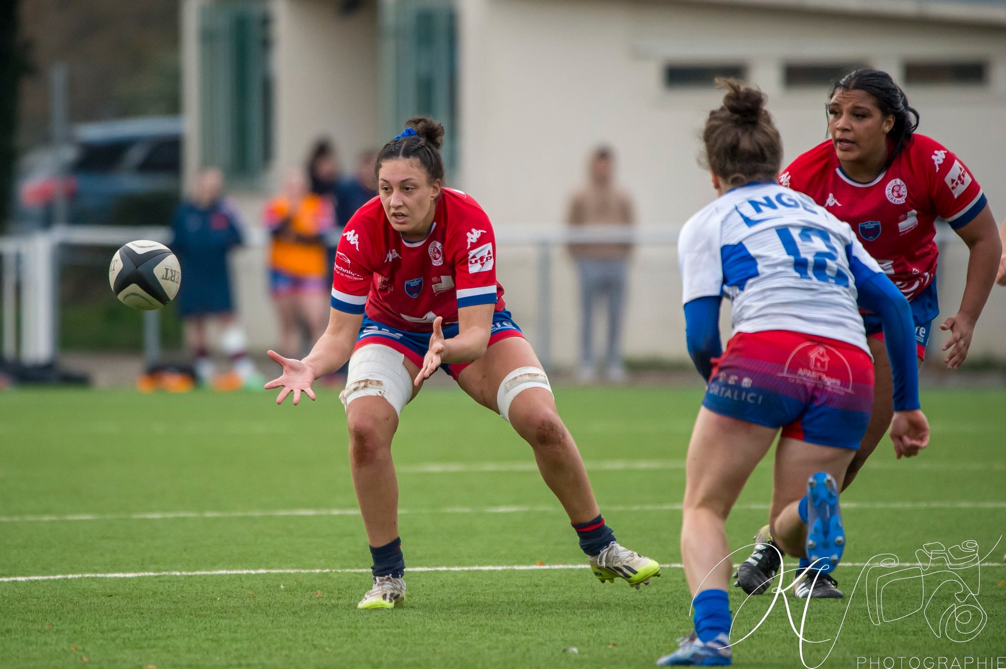 Sana LAGRANDEUR - Ambre MWAYEMBE -  FC Grenoble Rugby - Blagnac - Rugby - 2024 Élite 1 Féminine - FC Grenoble Amazones (18)  vs (13) Blagnac (#E1G24FCGBLA02) Photo by: Karine Valentin | Siuxy Sports 2024-02-18