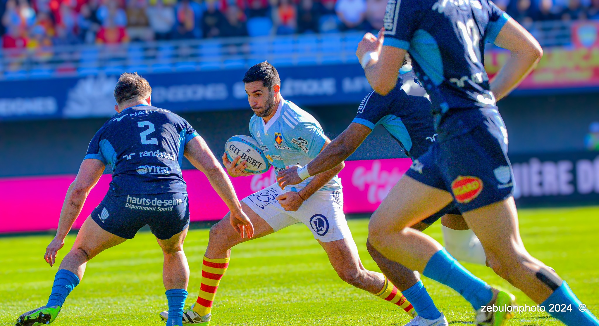  US Arlequins Perpignanais - Racing 92 - Rugby - TOP 14 - Perpignan (26) vs (5) Racing 92 (#TOP1424USAPR9202) Photo by: Photo Zebulon | Siuxy Sports 2024-02-03