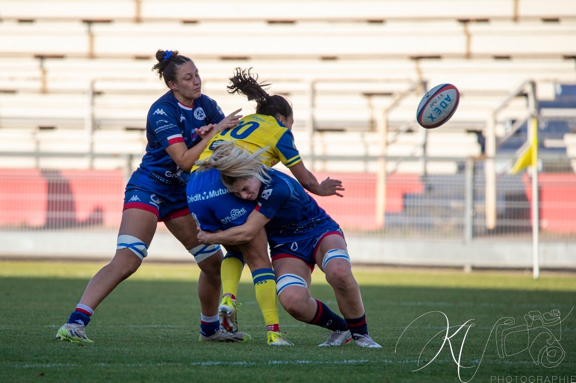  ASM Romagnat rugby féminin - FC Grenoble Rugby - Rugby - FFR 2024 Elite 1 Fém - ASM Romagnat (32) vs (8) Amazones FC Grenoble  (#FFR24E1FASMRFCG11) Photo by: Karine Valentin | Siuxy Sports 2024-11-17