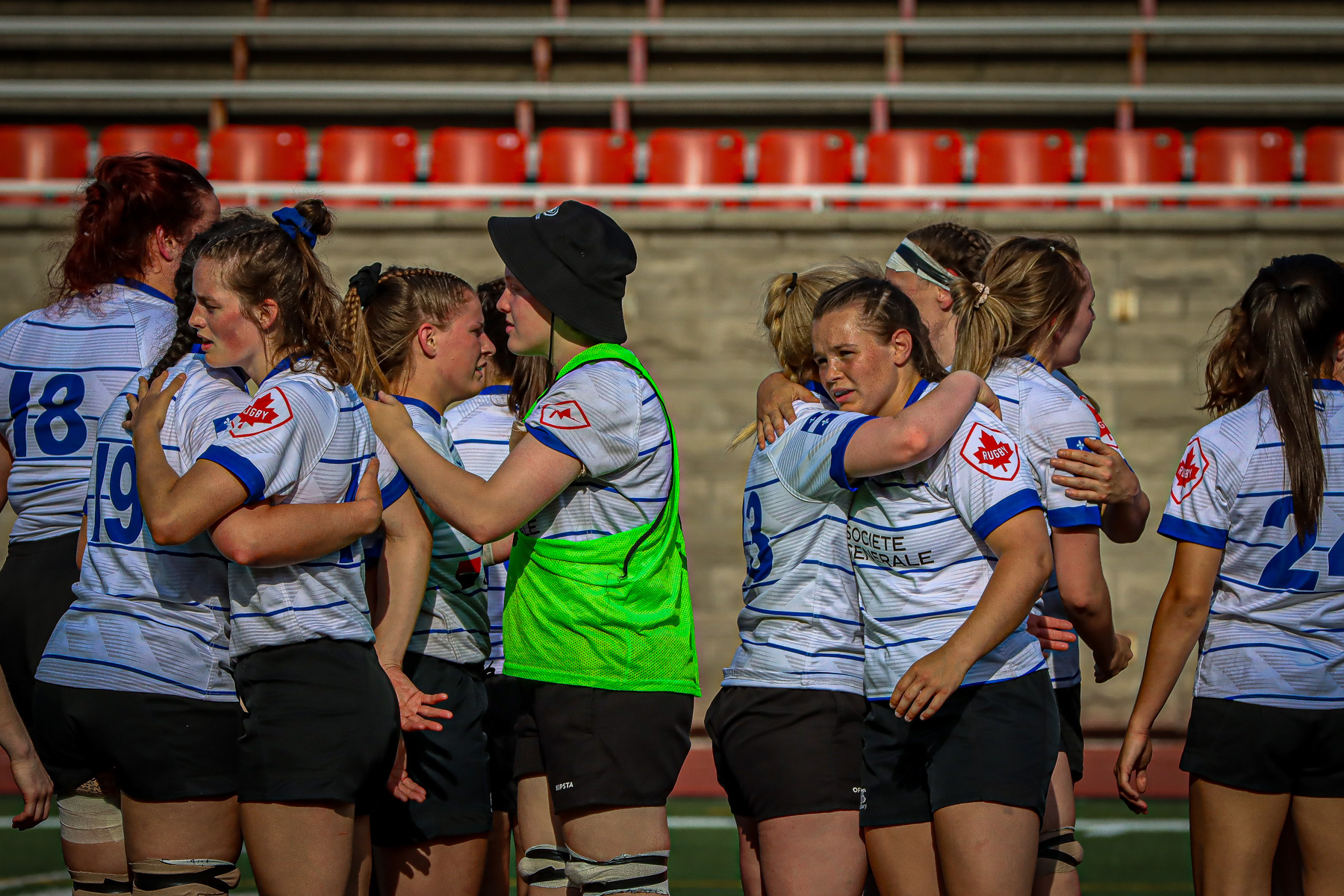  Équipe féminine - Rugby Québec - Ontario Blues (w) - Rugby - QORC-CROQ 2024 - FINALS - QUÉBEC EST (37) VS (13) ONTARIO EST - 1ST POSITION - Reel Mayarts (#QORC24QCEONE16) Photo by: Photo Mayarts | Siuxy Sports 2024-06-01