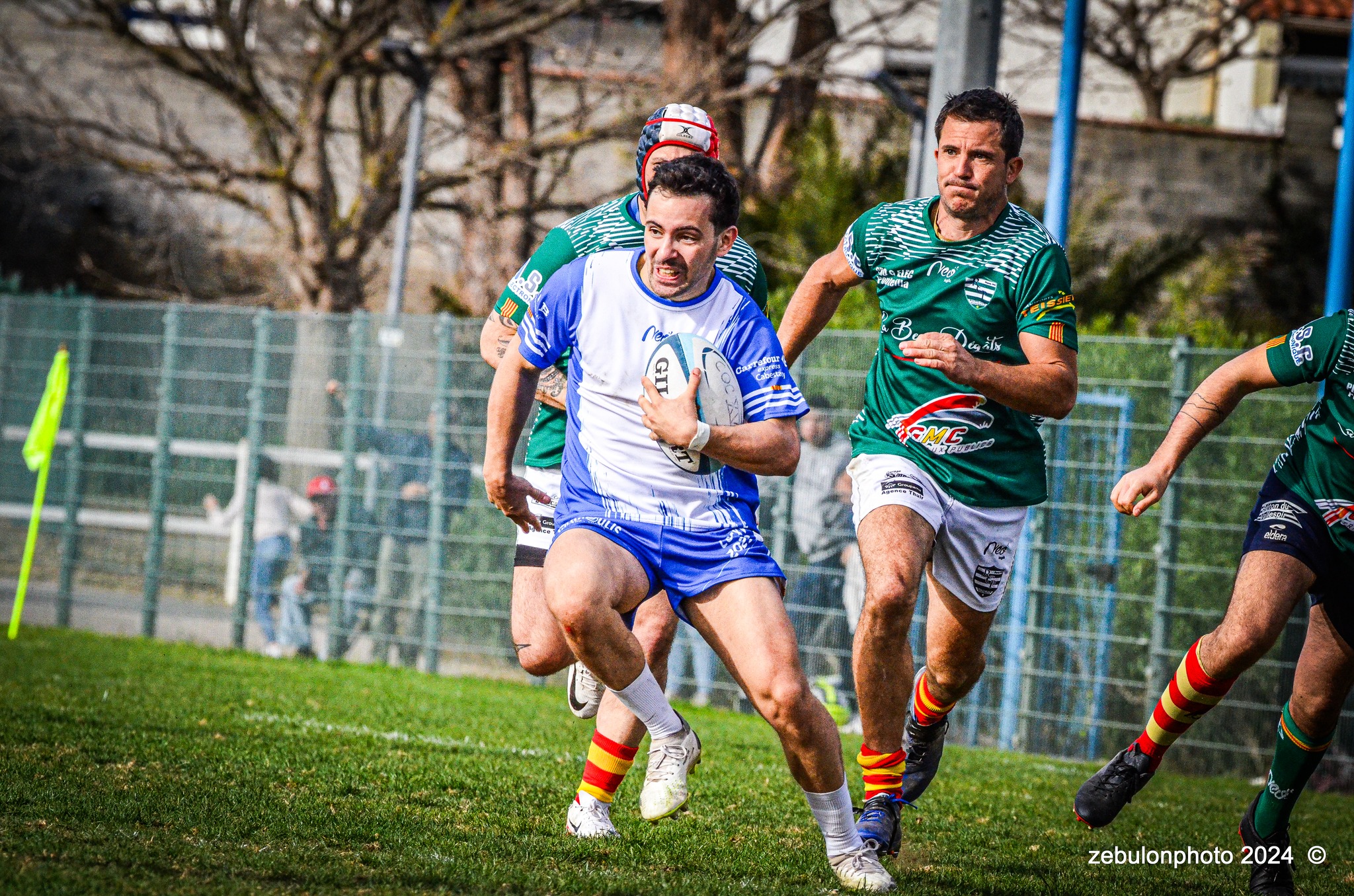  Cabestany Olympique XV - RC Ponteilla - Rugby - FFR Reg3 - Cabestani (15) vs (25) Ponteilla (#FFR24R3CABPON03) Photo by: Photo Zebulon | Siuxy Sports 2024-03-17