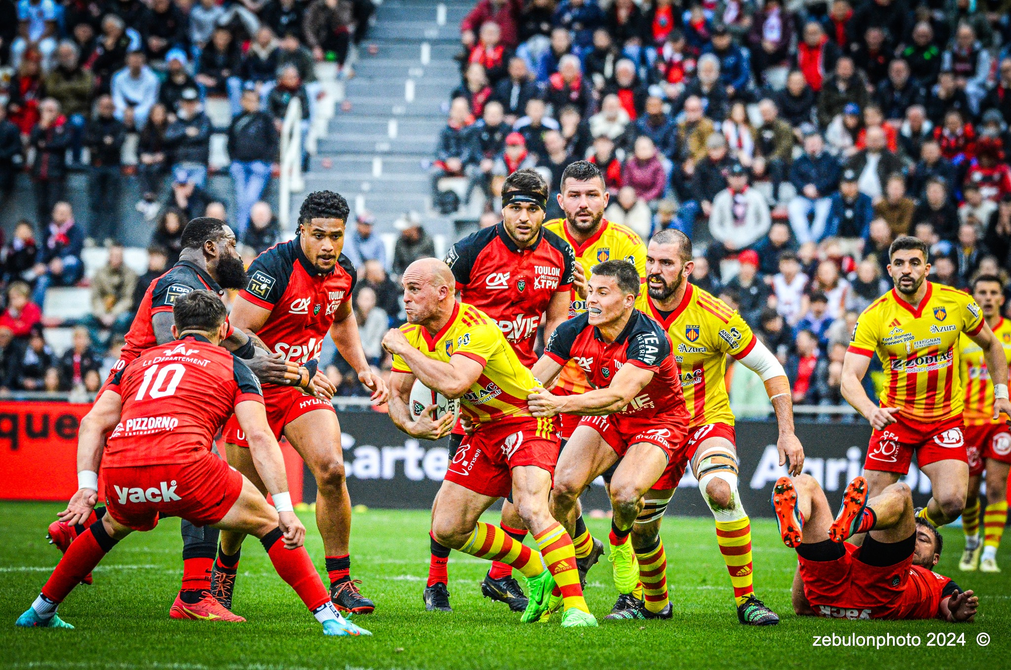  RC Toulonnais - US Arlequins Perpignanais - Rugby - TOP 14 - Toulon (44) vs (22) Perpignan (#TOP1424RCTUSAP03) Photo by: Photo Zebulon | Siuxy Sports 2024-03-02