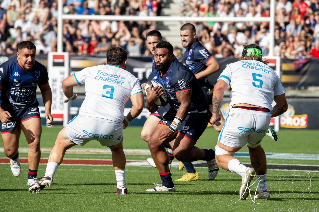  FC Grenoble Rugby - Montpellier Hérault Rugby - Rugby - FFR - 2024 - Access Match -  FC Grenoble (18) vs (20) Montpellier (#FFR24FCGMHR06) Photo by: Karine Valentin | Siuxy Sports 2024-06-16