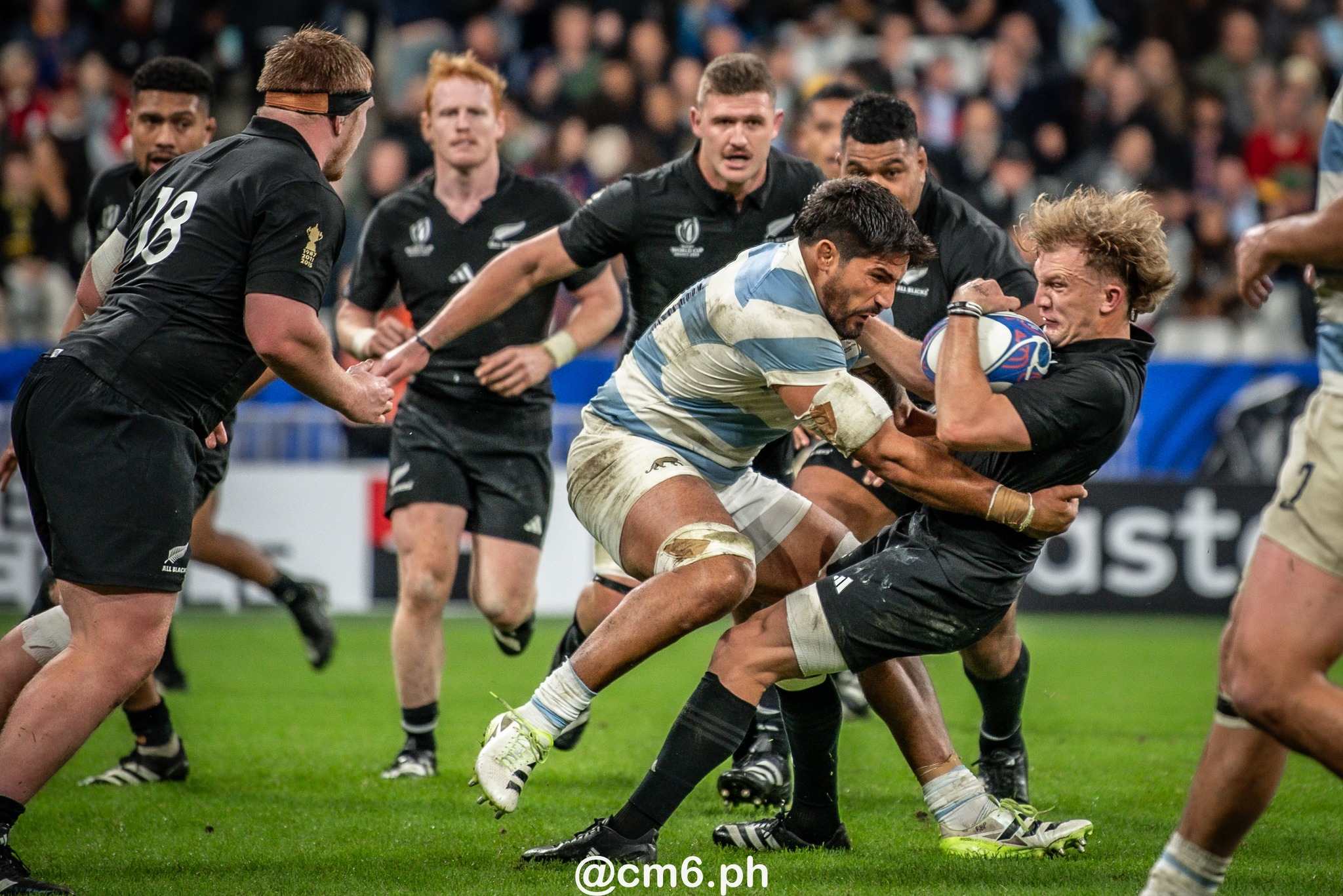  Selección Argentina de Rugby XV - New Zealand national rugby union team - Rugby - RWC 2023 - Semi final - Los Pumas (6) vs (44) All Blacks (#RWC23ARGNZL10) Photo by: Christian Mas | Siuxy Sports 2023-10-27